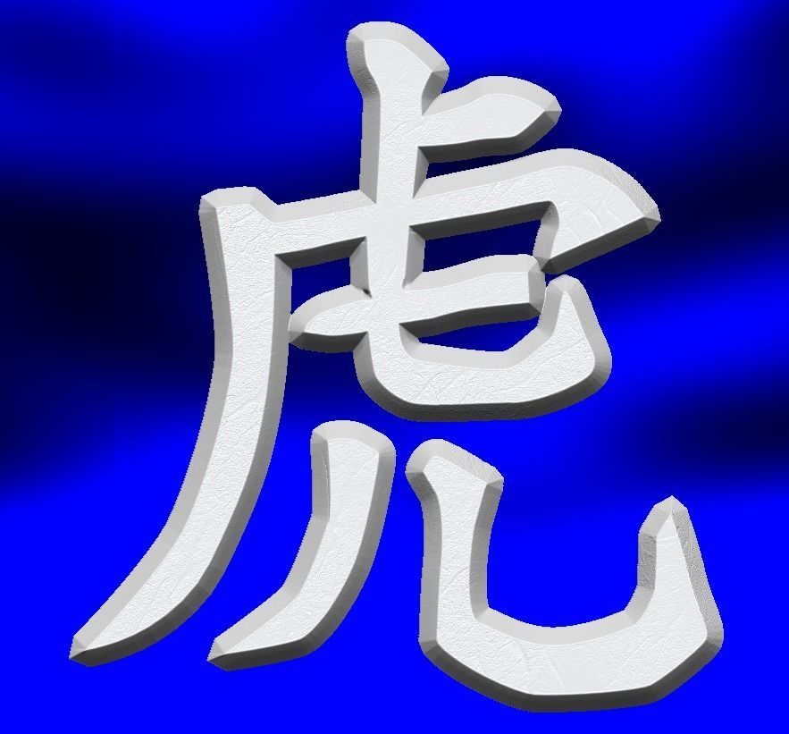 ZODIAC SIGN TIGER 3D print model_2