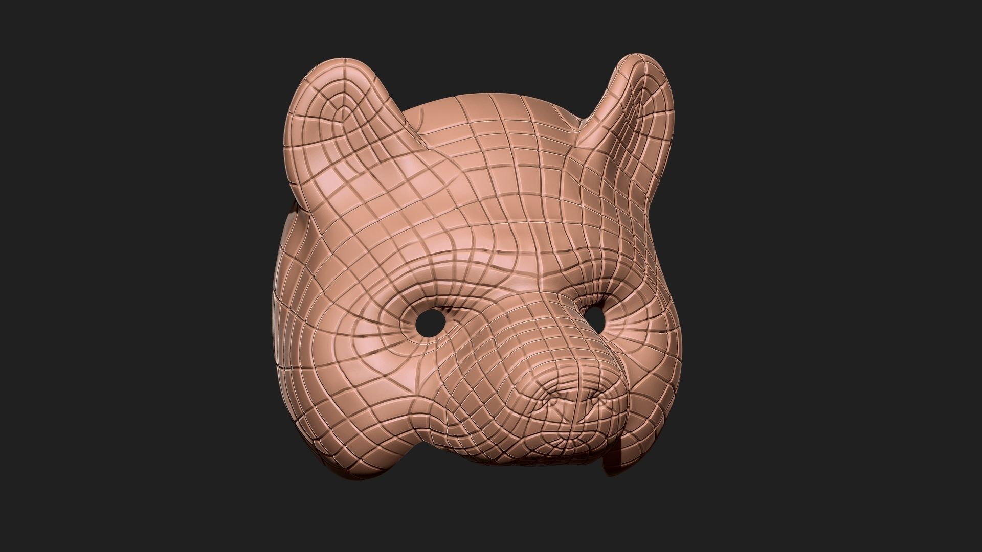 Squid Game Mask - Vip Bear Mask Cosplay 3D print model_27