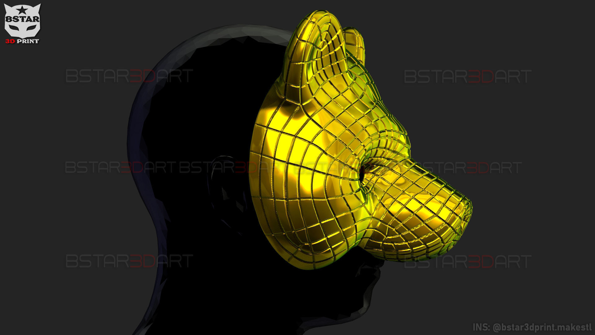 Squid Game Mask - Vip Bear Mask Cosplay 3D print model_5