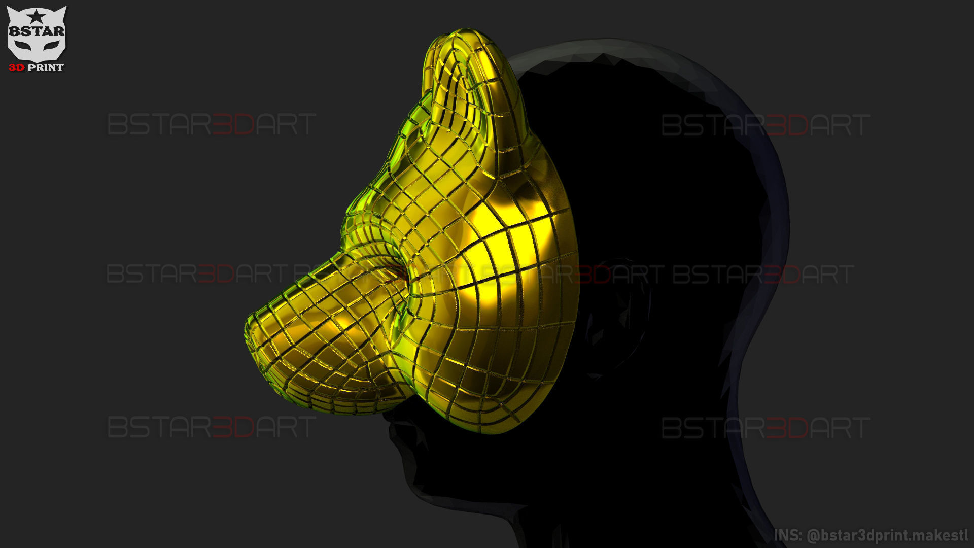 Squid Game Mask - Vip Bear Mask Cosplay 3D print model_3