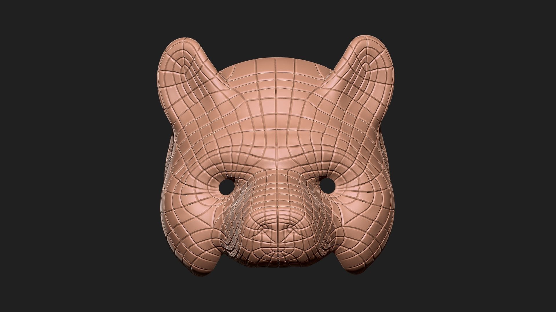 Squid Game Mask - Vip Bear Mask Cosplay 3D print model_15