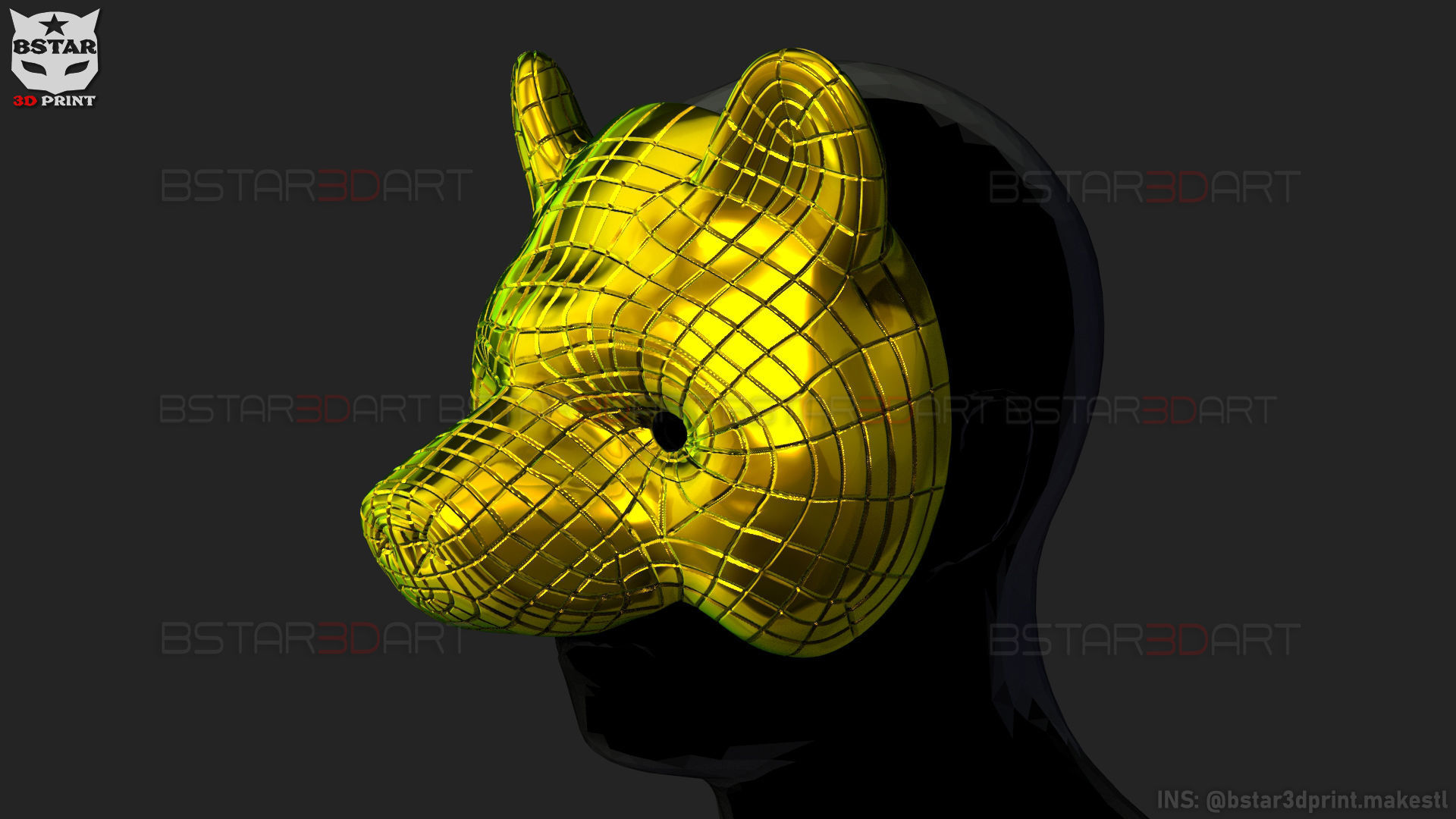 Squid Game Mask - Vip Bear Mask Cosplay 3D print model_2