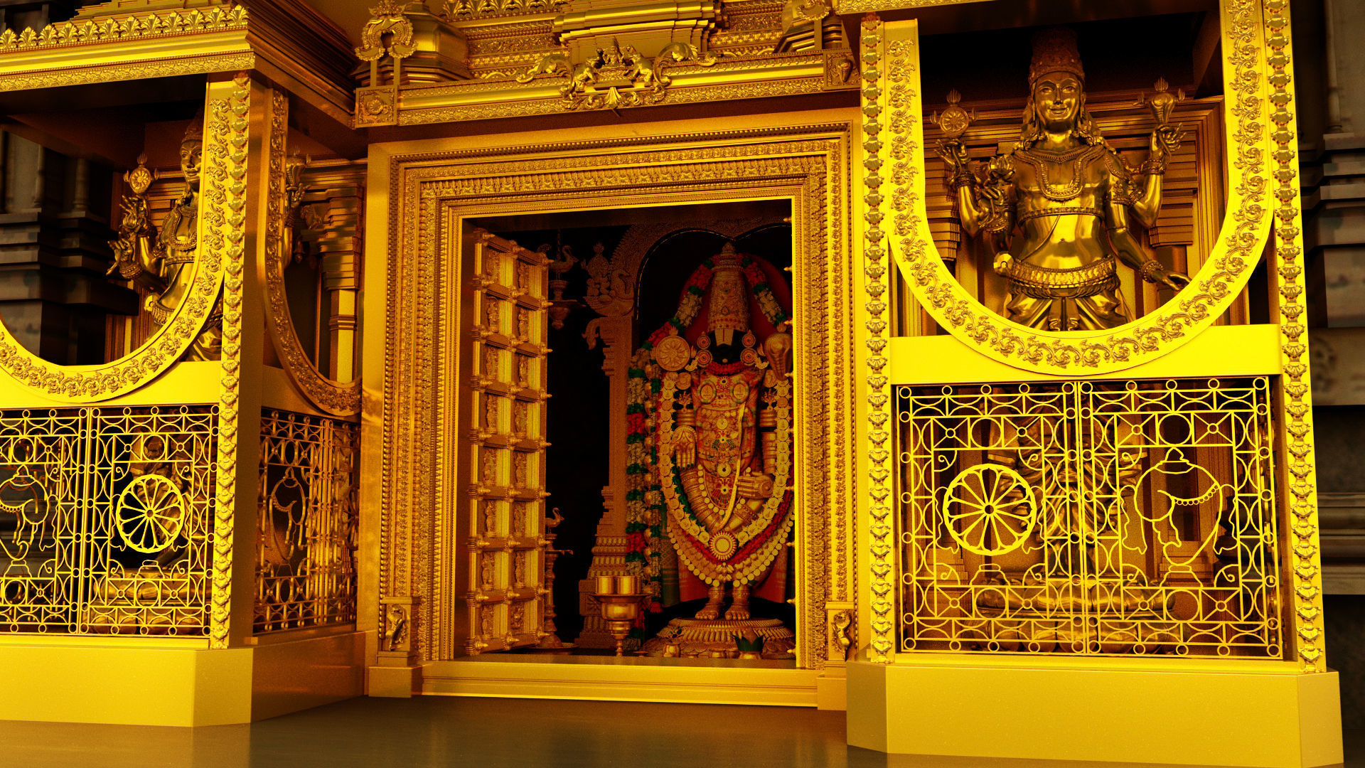 god thirumala thirupati balaji venkateshwara 3d model 3D model_26