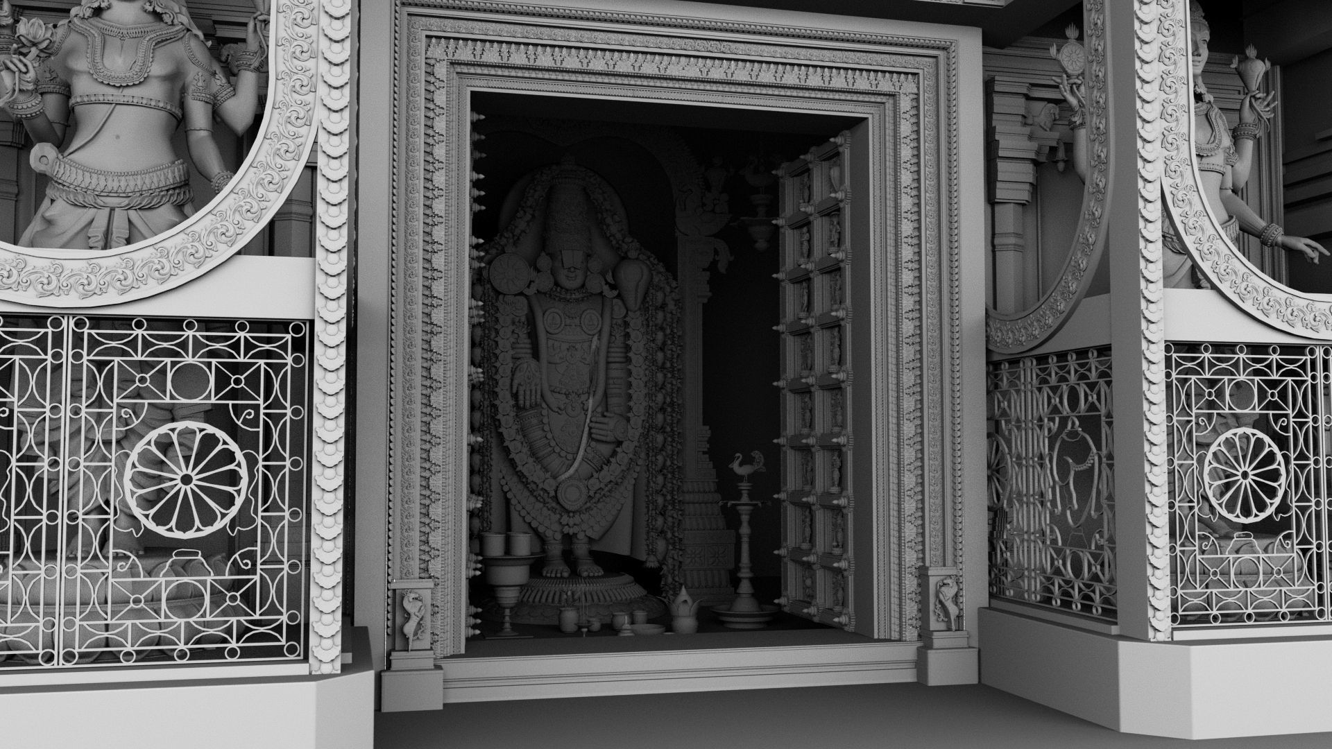 god thirumala thirupati balaji venkateshwara 3d model 3D model_4