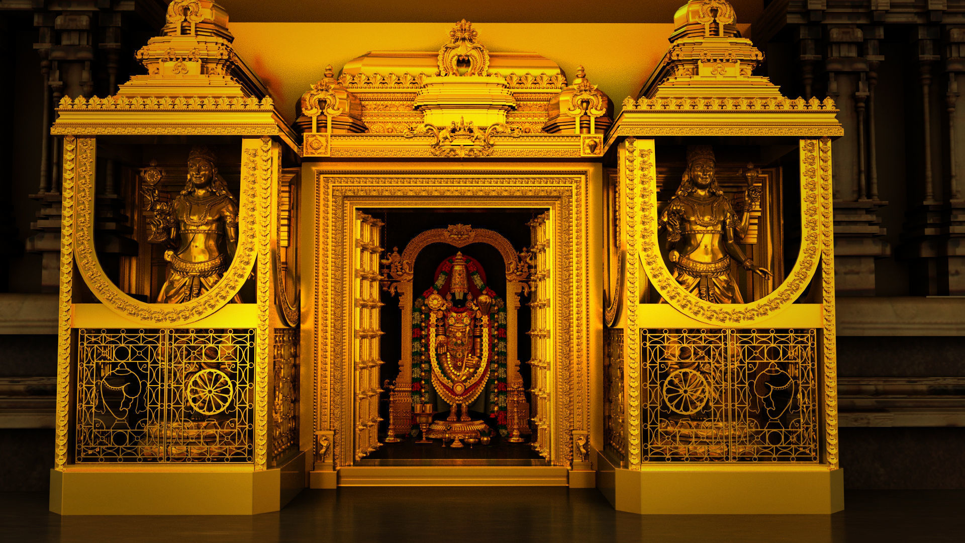 god thirumala thirupati balaji venkateshwara 3d model 3D model_24