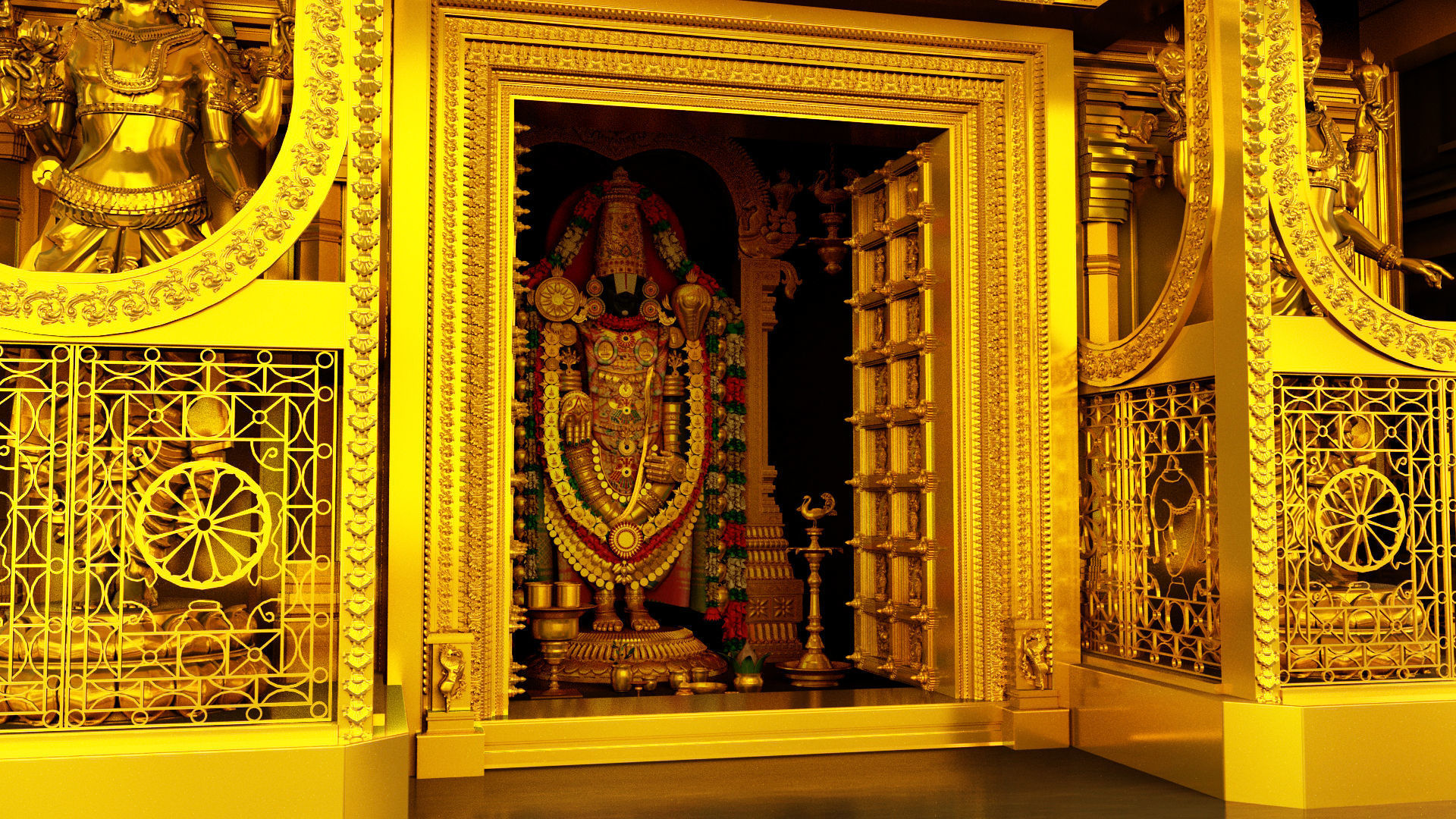 god thirumala thirupati balaji venkateshwara 3d model 3D model_25