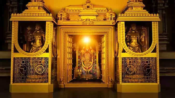 god thirumala thirupati balaji venkateshwara 3d model