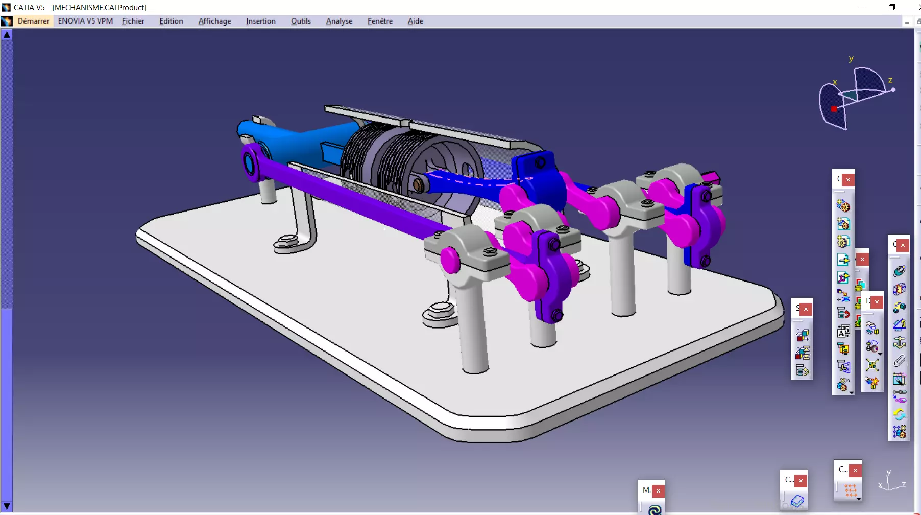 Crank Mechanism Free 3D model