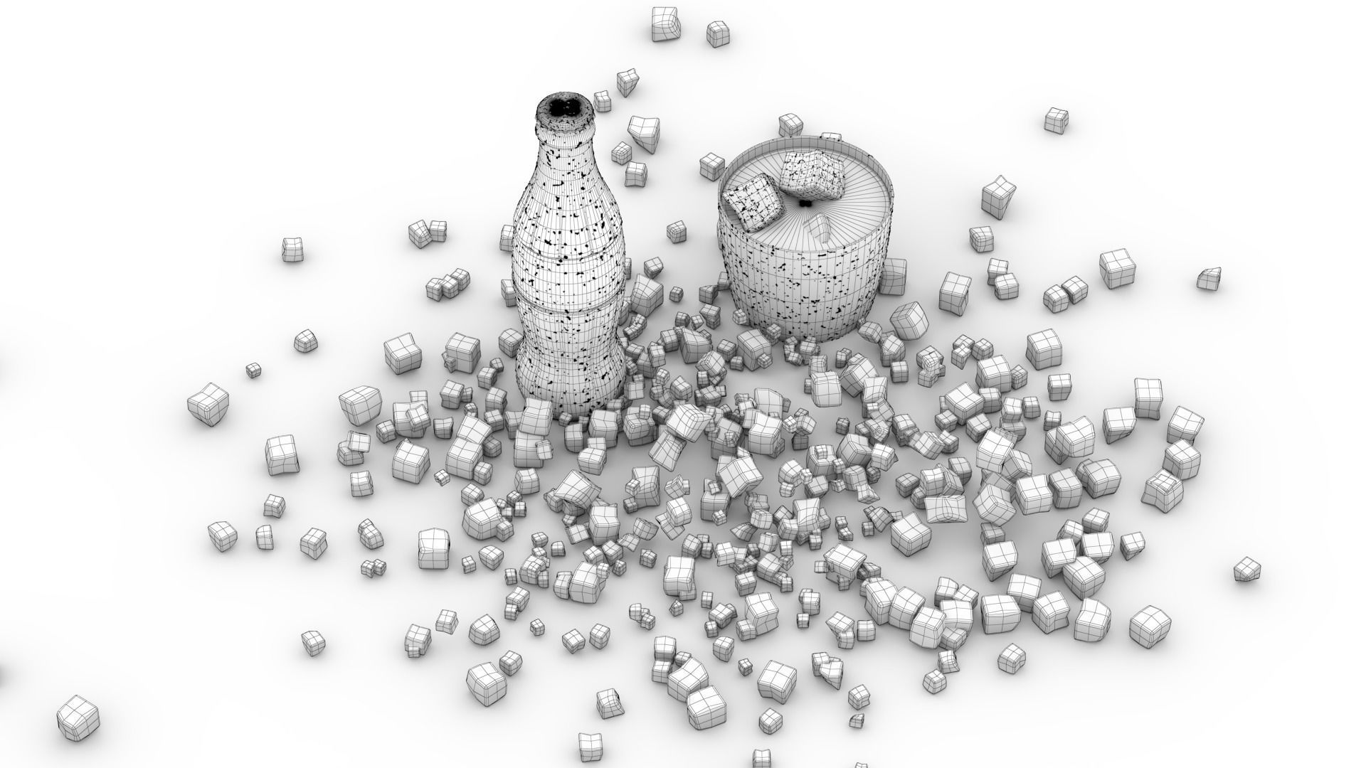 Coca Cola Bottle 330 ml 3D model_4