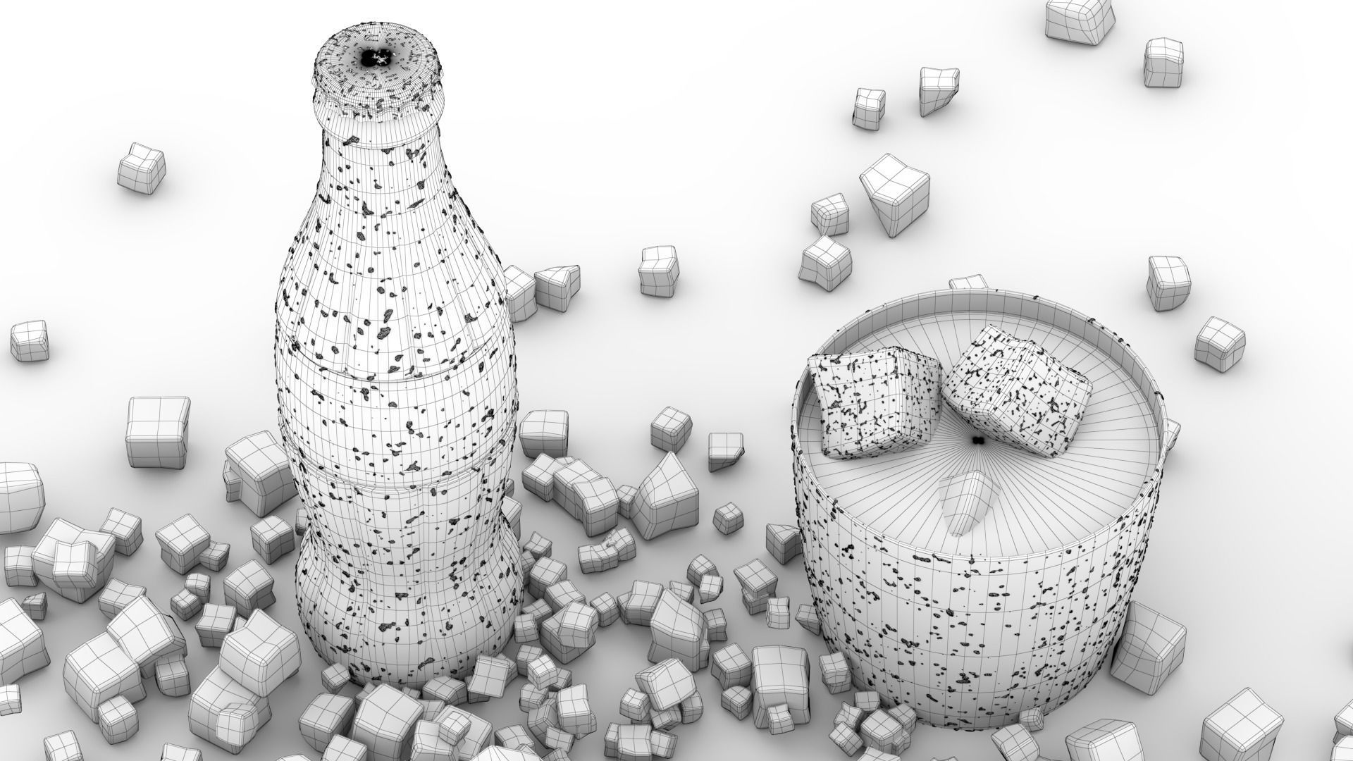 Coca Cola Bottle 330 ml 3D model_5