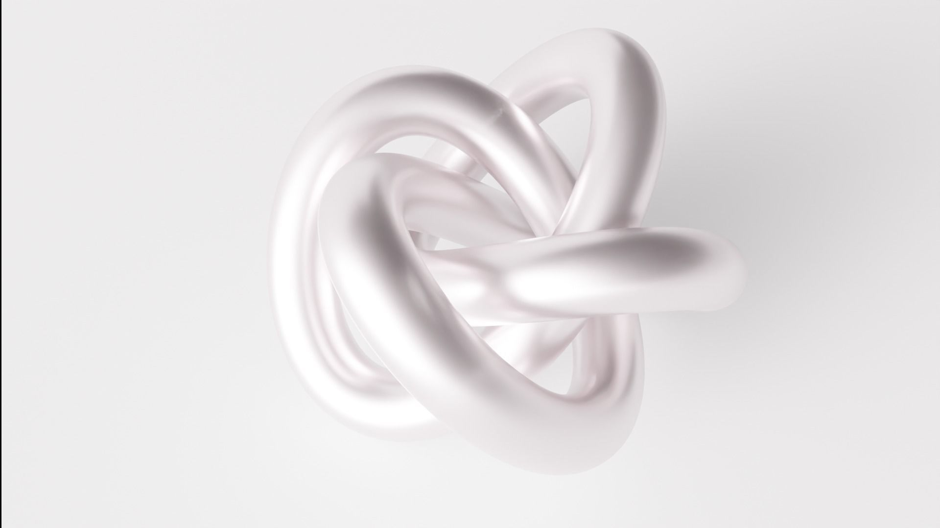Super Torus Knot Sculpture Low-poly 3D model_2