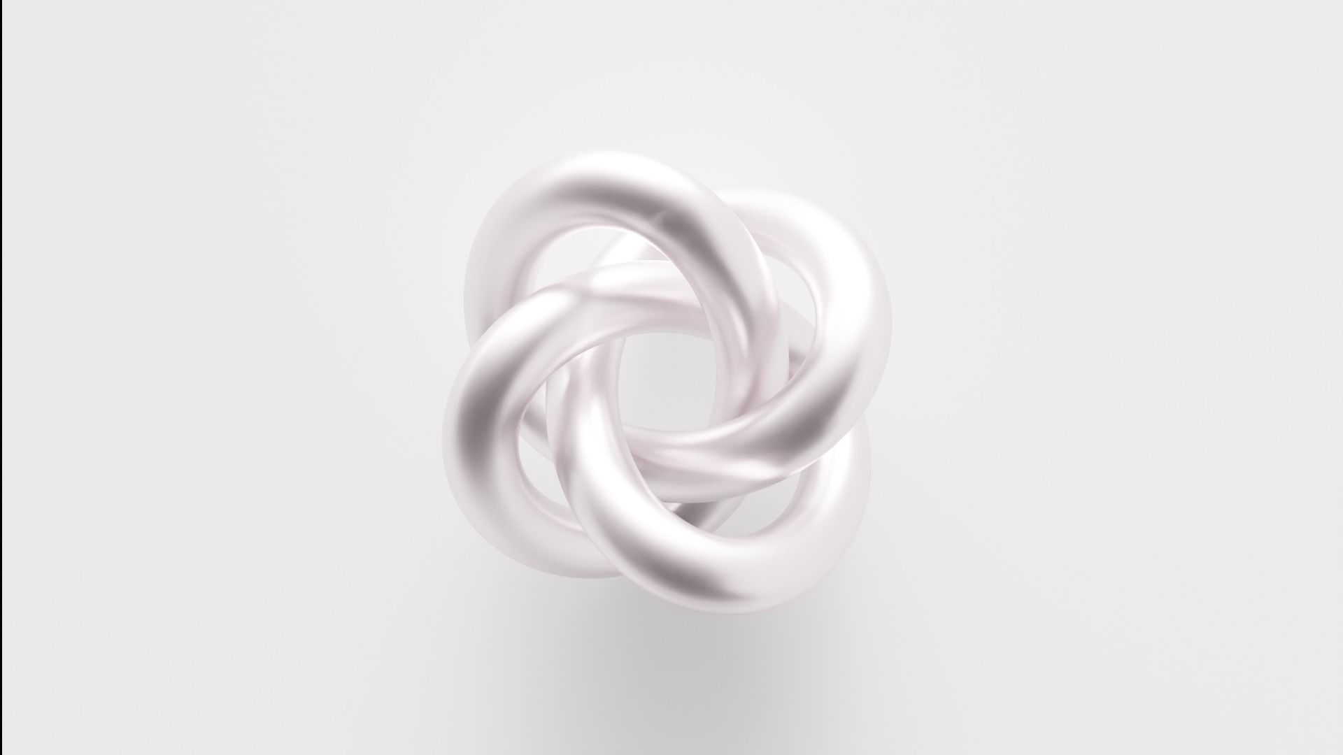 Super Torus Knot Sculpture Low-poly 3D model_1