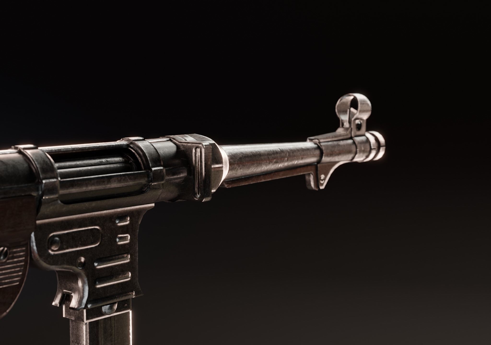 WW2 GERMAN SOLDIER RIGGED-ANIMATED Low-poly 3D model_15