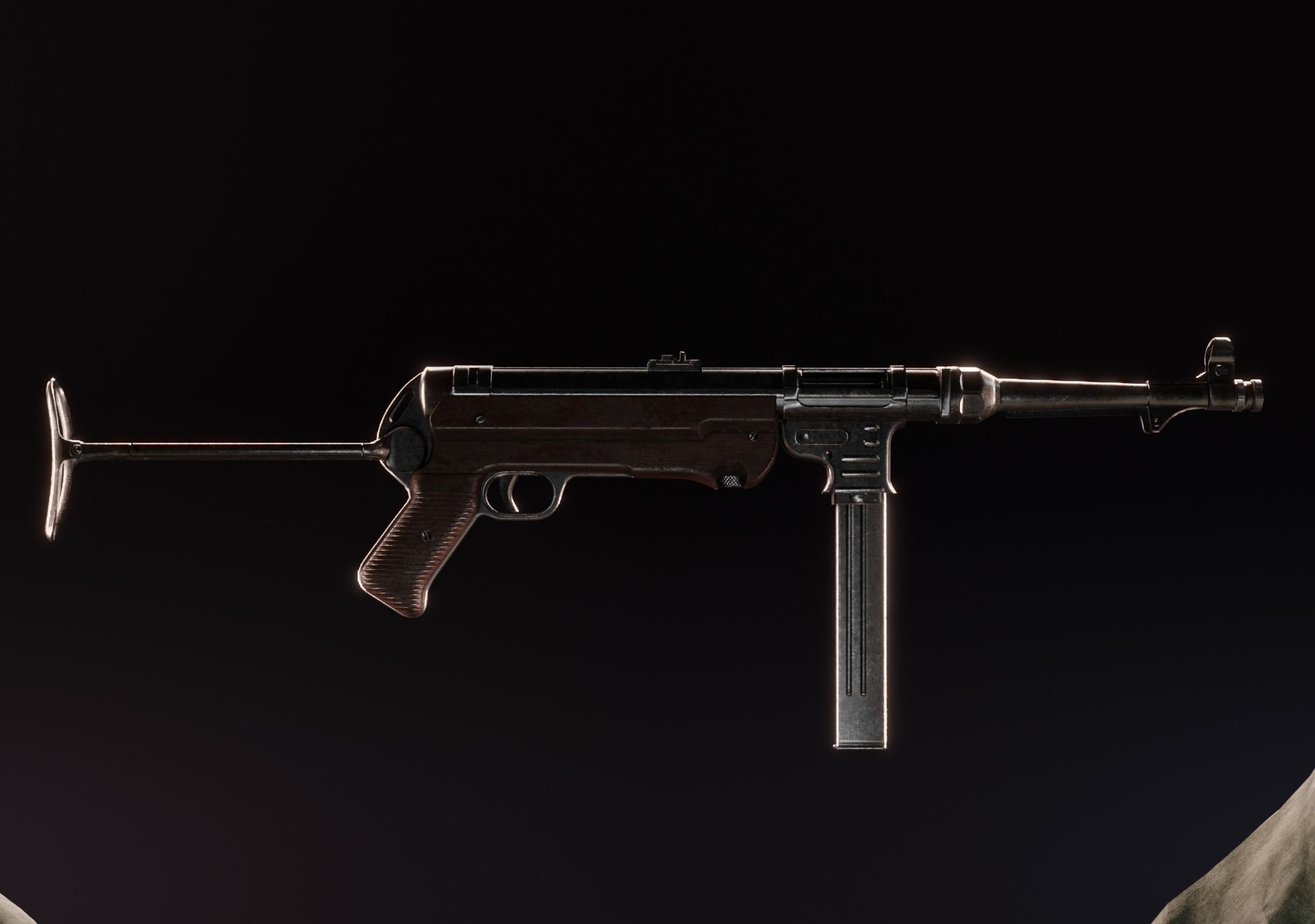 WW2 GERMAN SOLDIER RIGGED-ANIMATED Low-poly 3D model_17