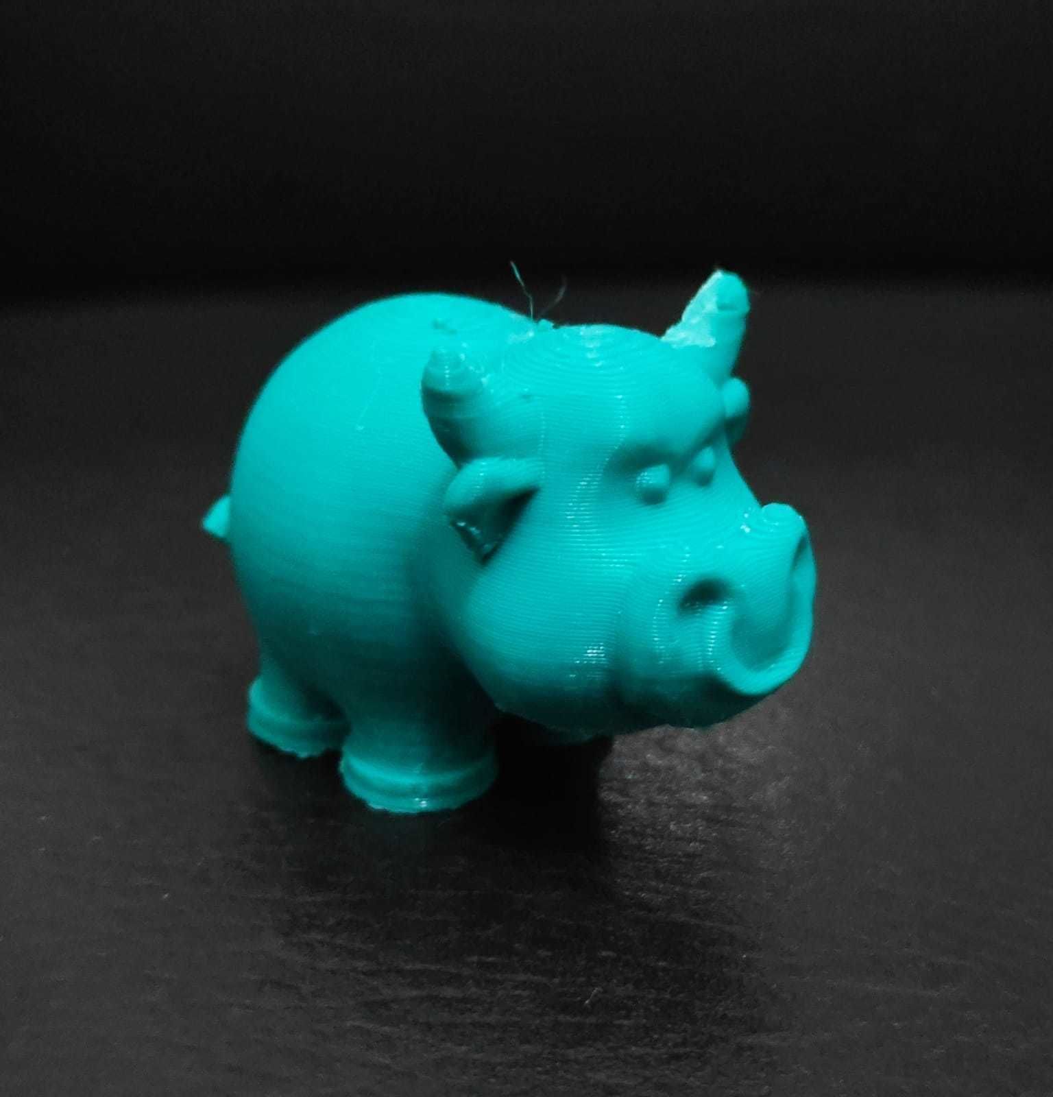 Cartoon Bull 3D print model_9