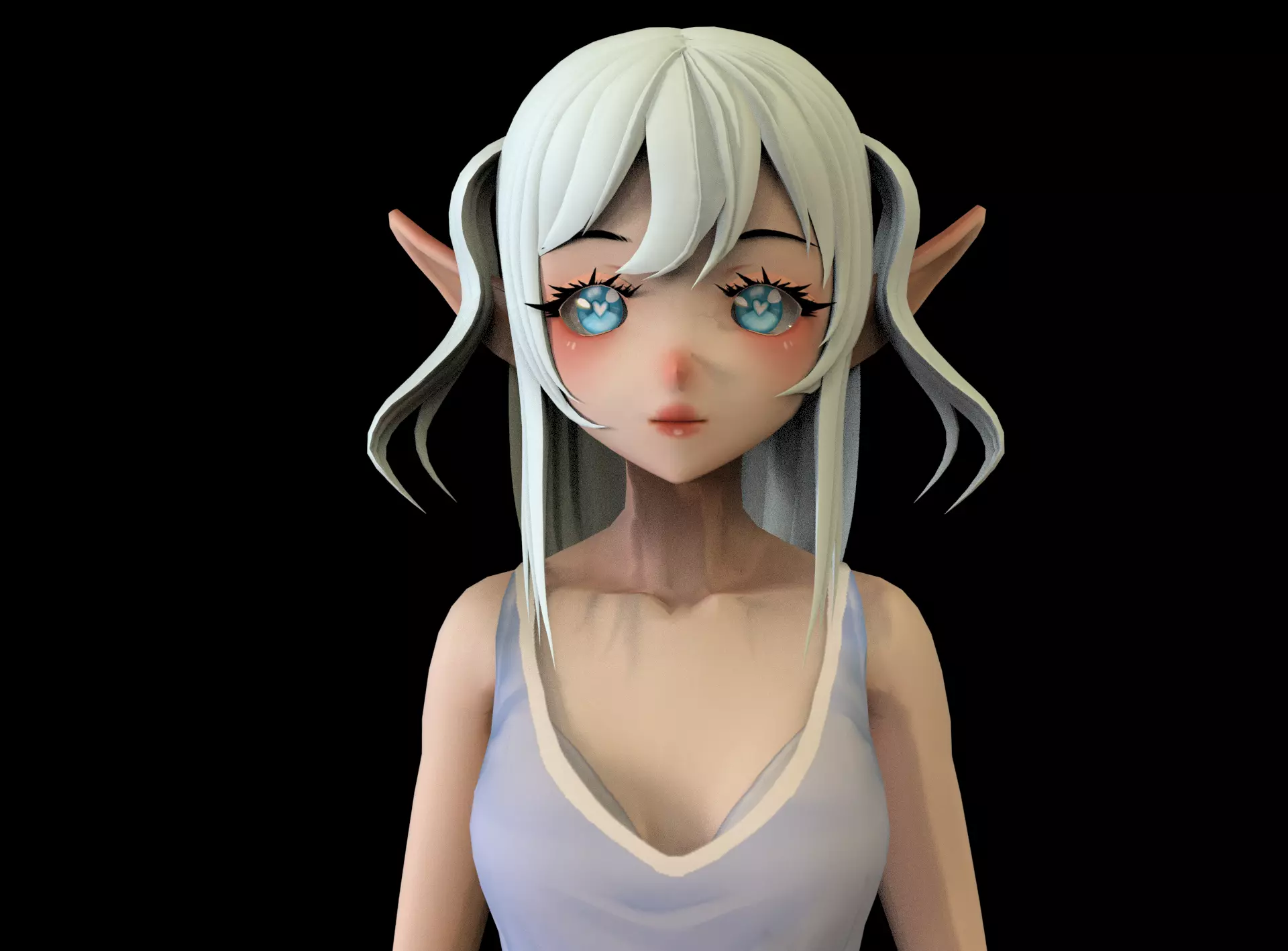 game ready Low Poly Anime Character 5 Low-poly 3D model_0