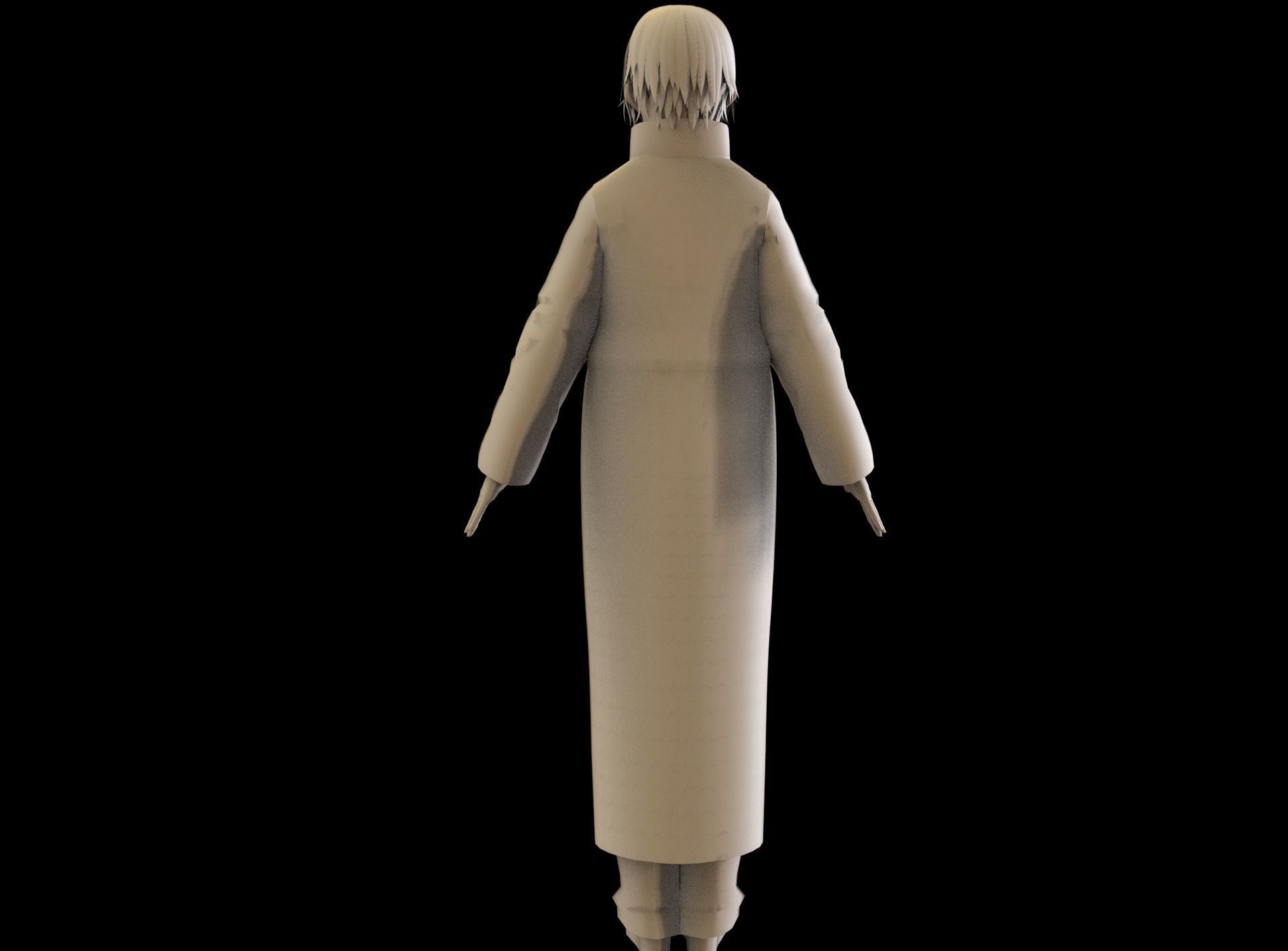 game ready Low Poly Anime Character 6 Low-poly 3D model_8