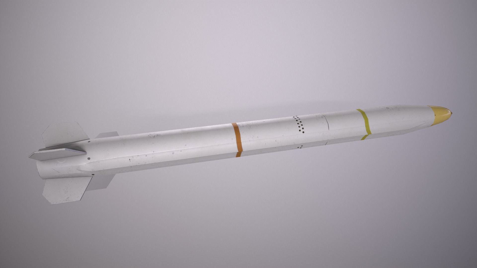 AGM-88G AARGM-ER Anti-radiation Missile Low-poly 3D model_2