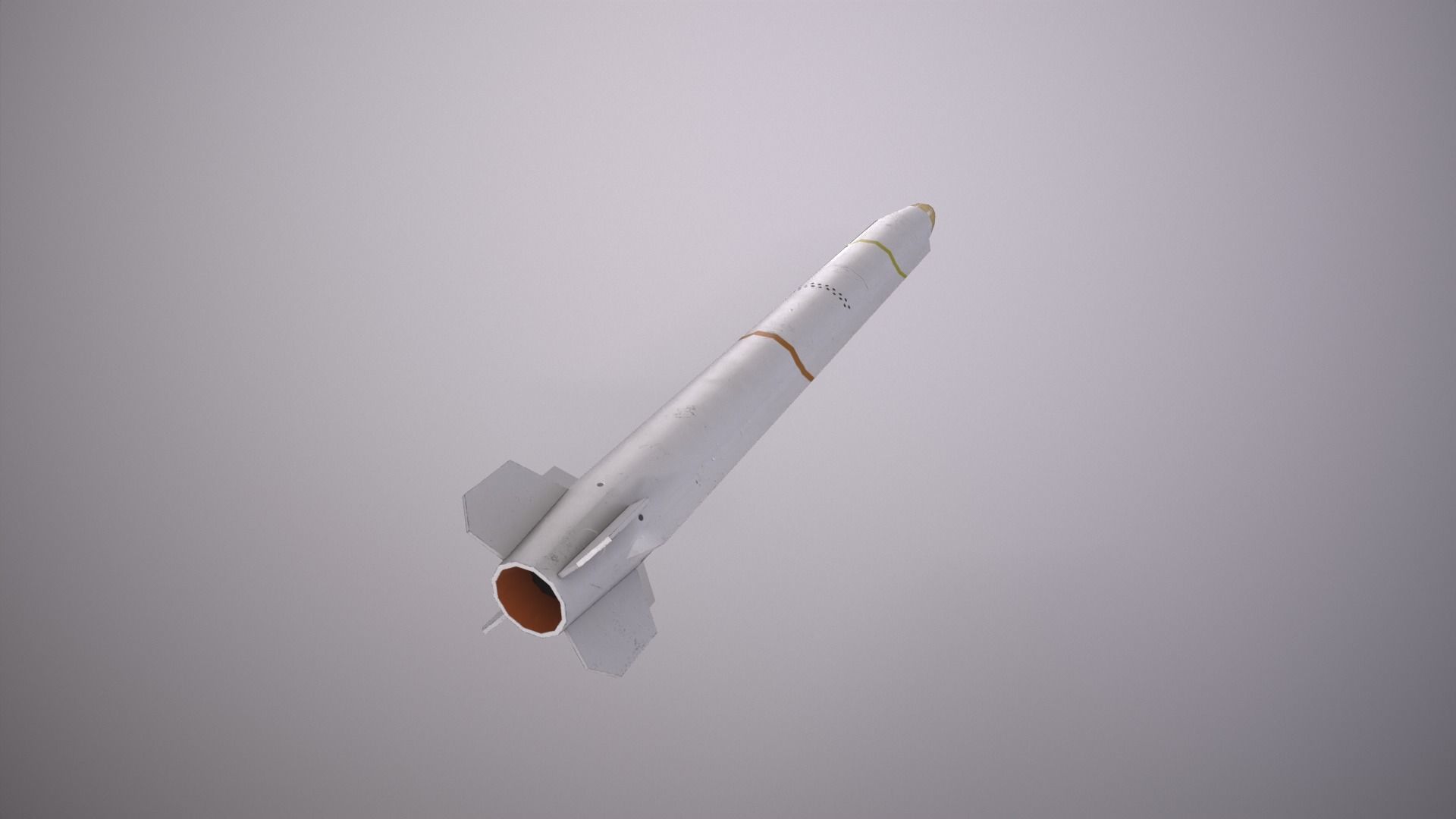 AGM-88G AARGM-ER Anti-radiation Missile Low-poly 3D model_3