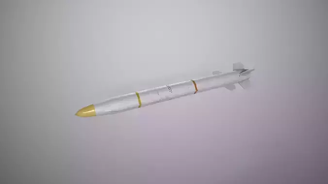 AGM-88G AARGM-ER Anti-radiation Missile Low-poly 3D model
