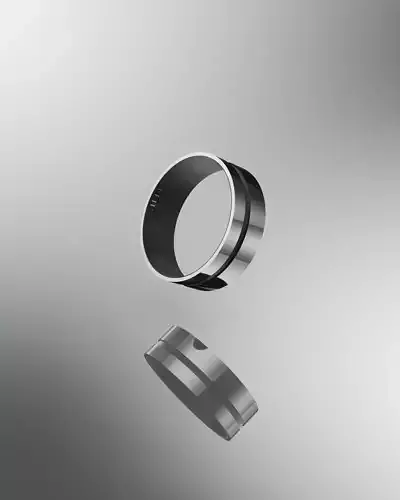 Anillo 3D print - Ring steel - Jewelry
