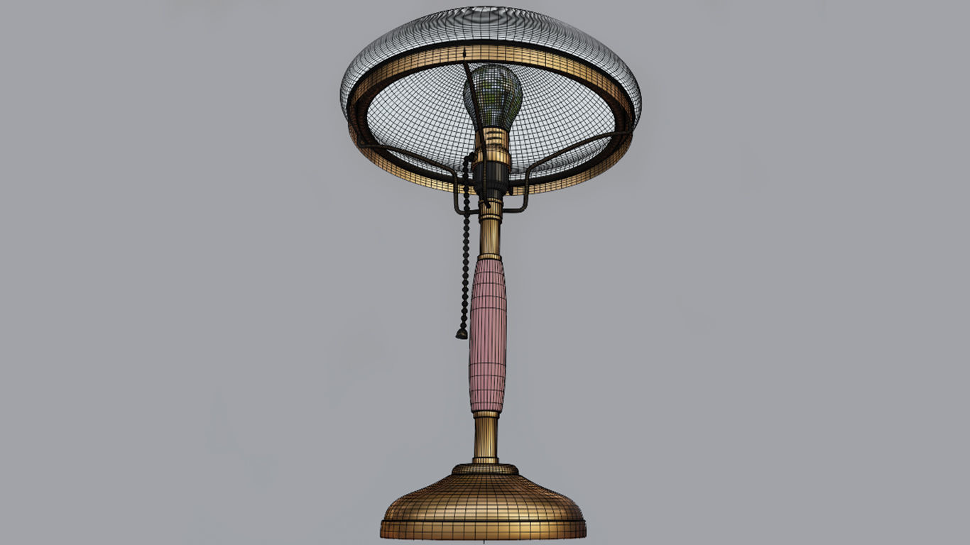 Table lamp 3D model_3