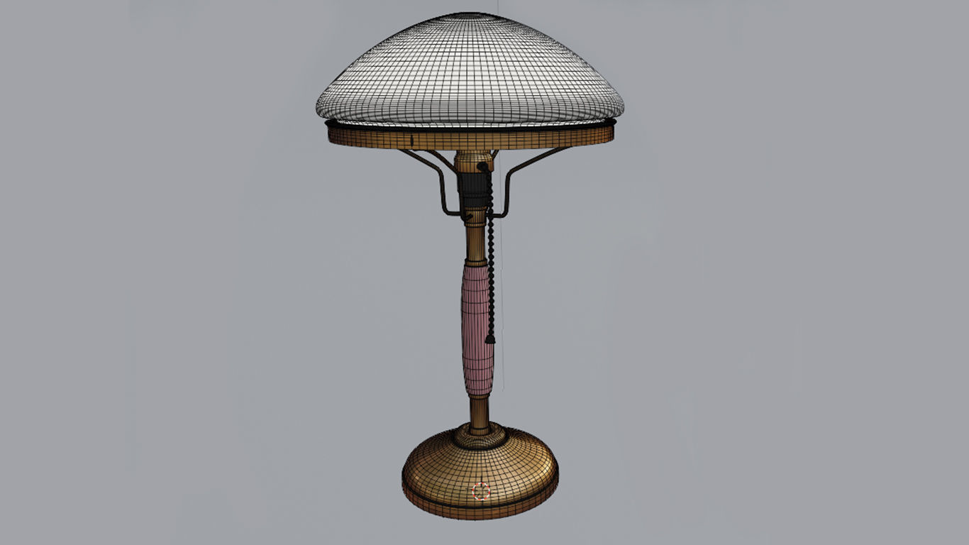 Table lamp 3D model_4