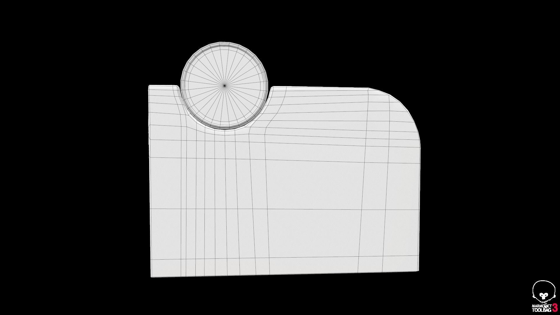 Sofa chair  Low-poly 3D model_12