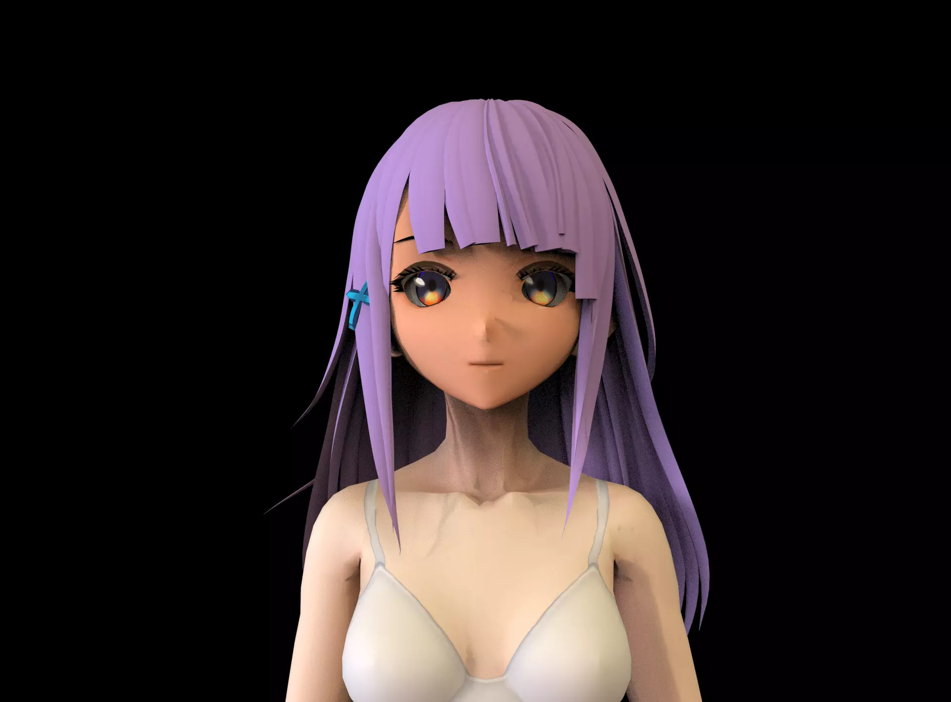 game ready Low Poly Anime Character 8 Low-poly 3D model_0