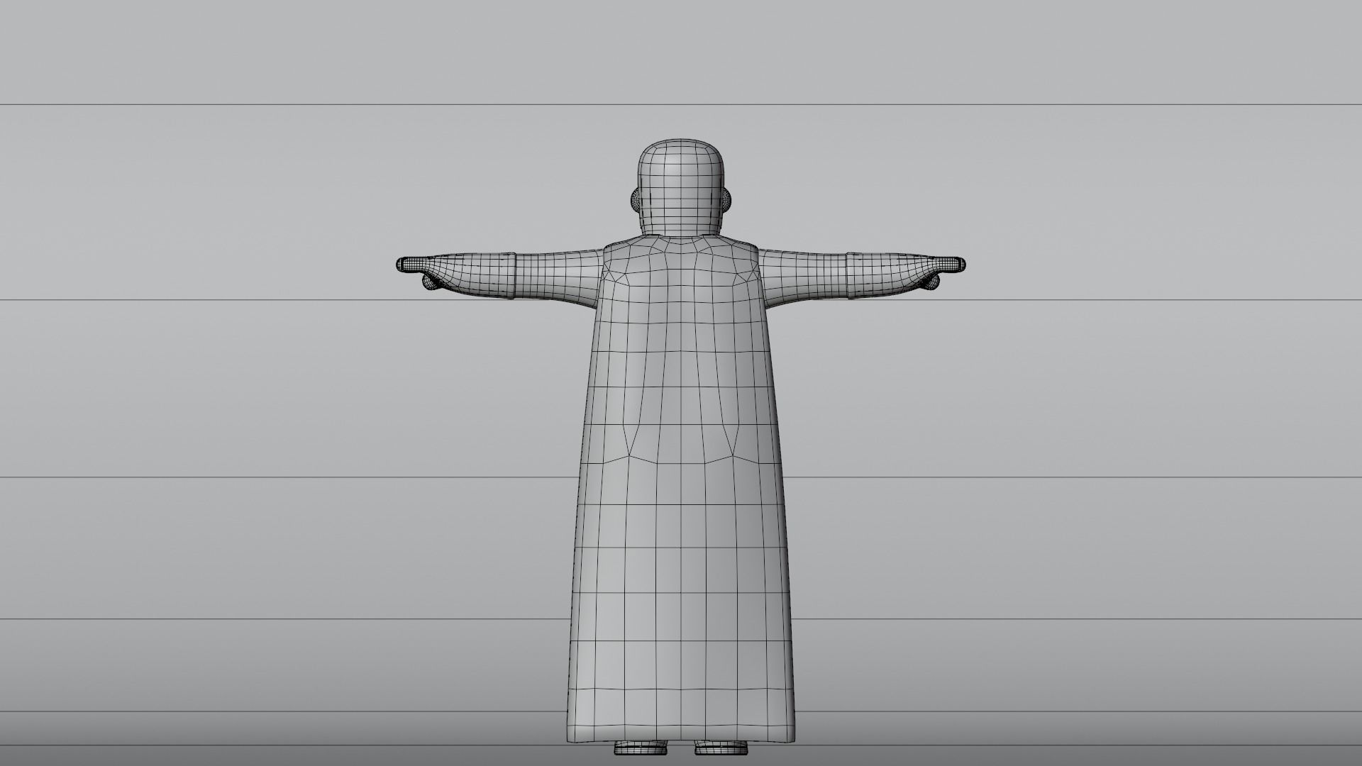 Minimal Superhero 3D Cartoon Character 3D model_24