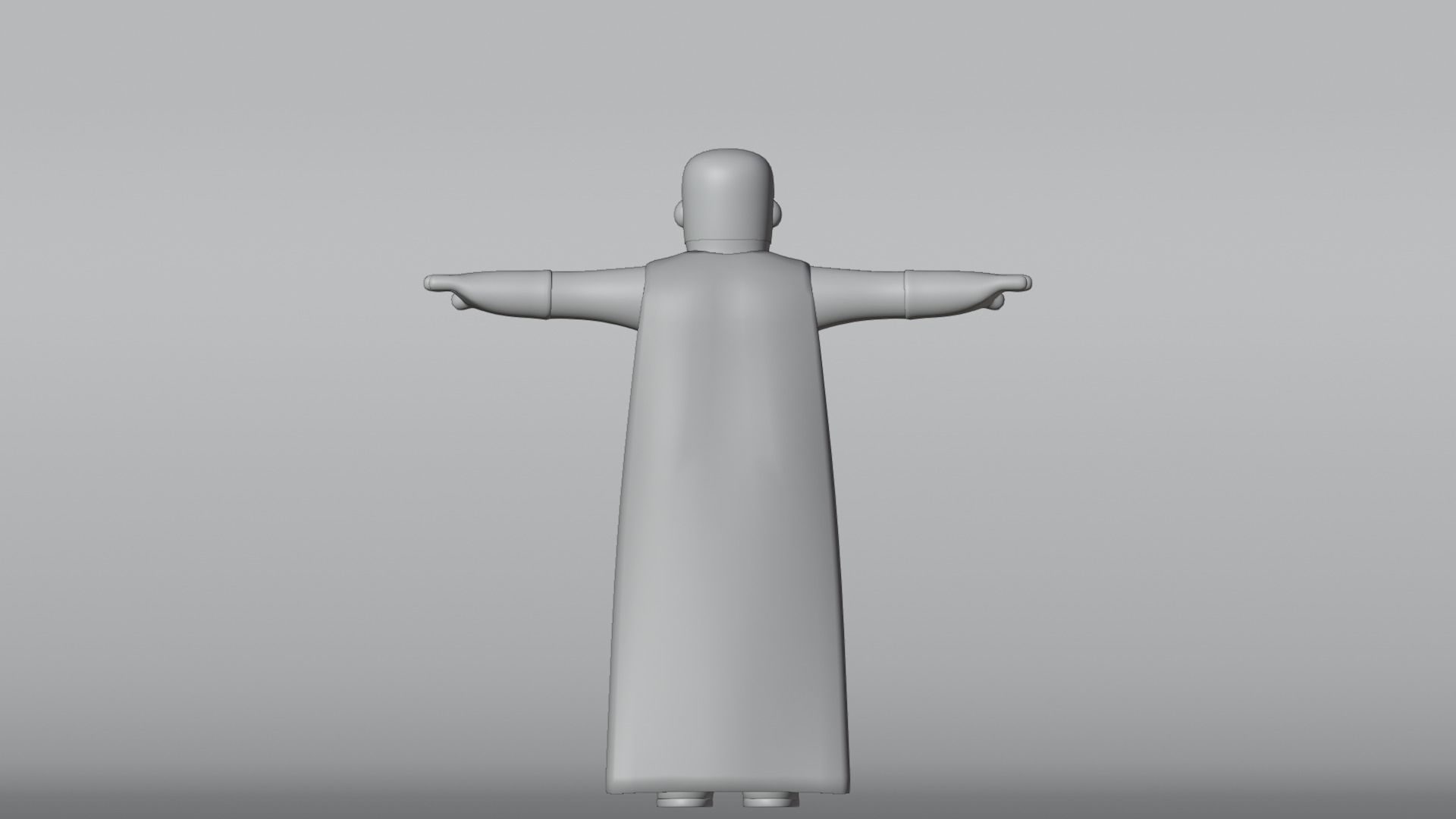 Minimal Superhero 3D Cartoon Character 3D model_20