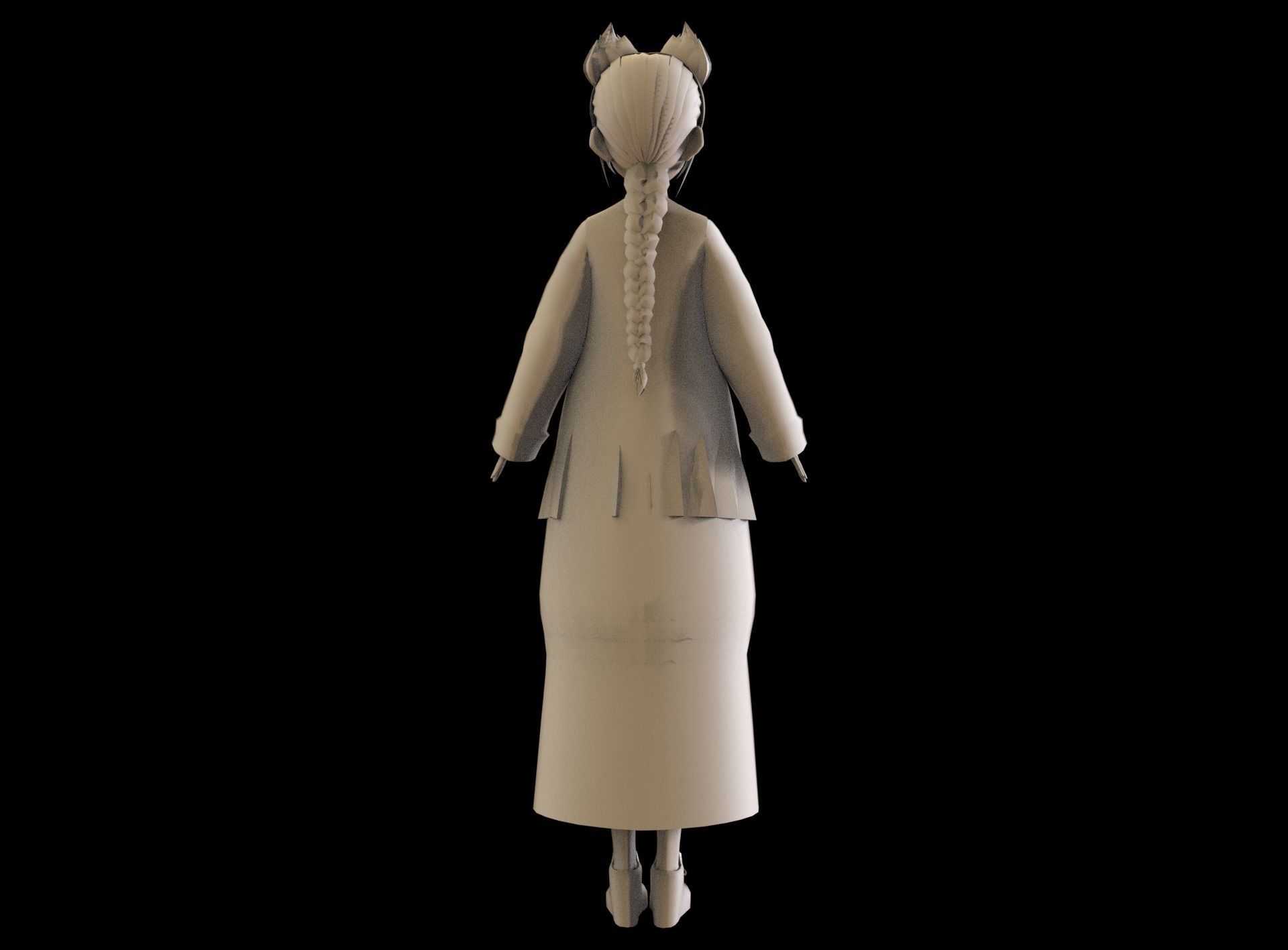 game ready Low Poly Anime Character 9 Low-poly 3D model_9