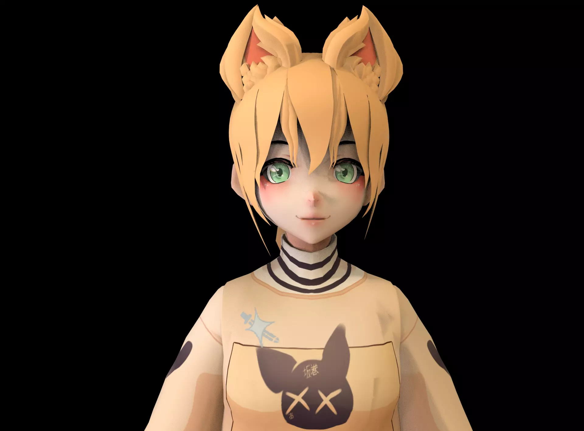 game ready Low Poly Anime Character 9 Low-poly 3D model_0