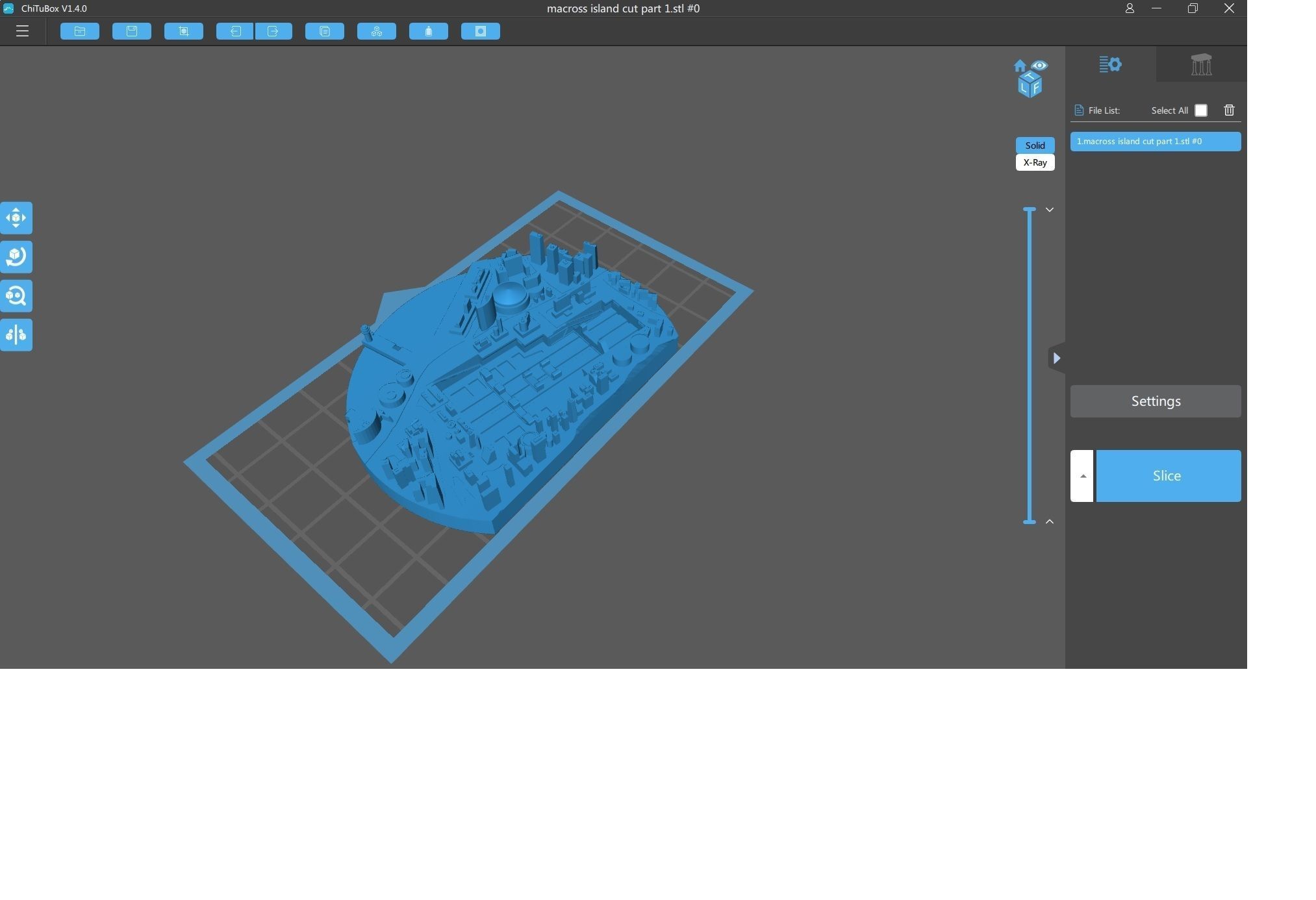 Macross - SDF-1 Base - Space ship not include 3D print model_6