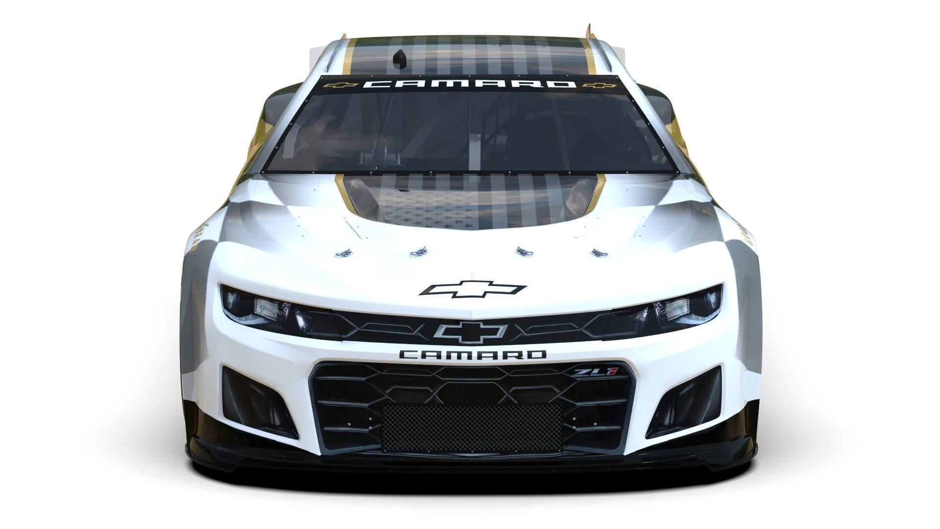 Nascar Chevrolet Camaro ZL1 2022 Low-poly 3D model_20