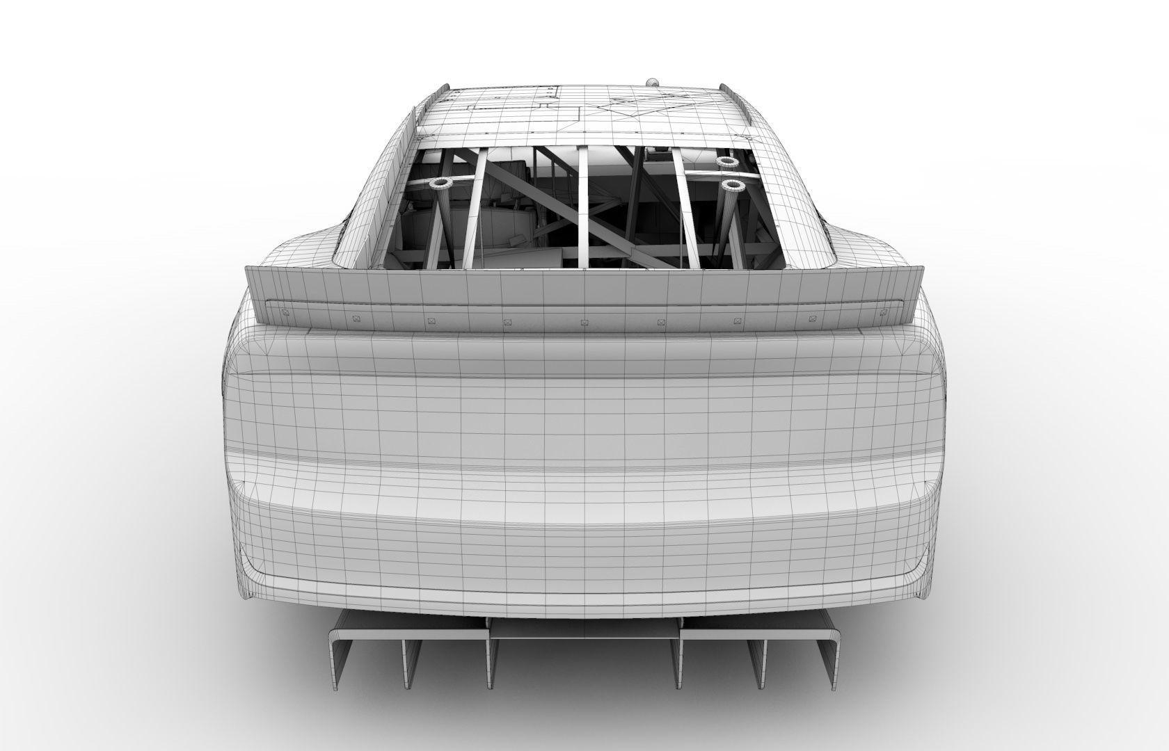 Nascar Chevrolet Camaro ZL1 2022 Low-poly 3D model_7