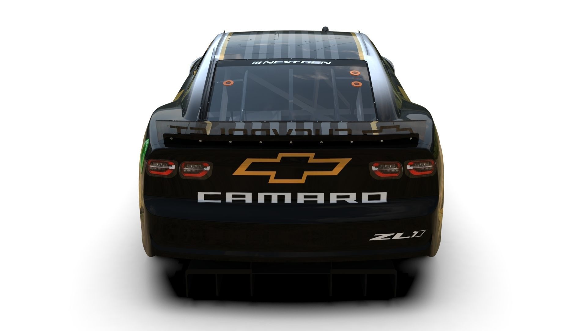 Nascar Chevrolet Camaro ZL1 2022 Low-poly 3D model_21