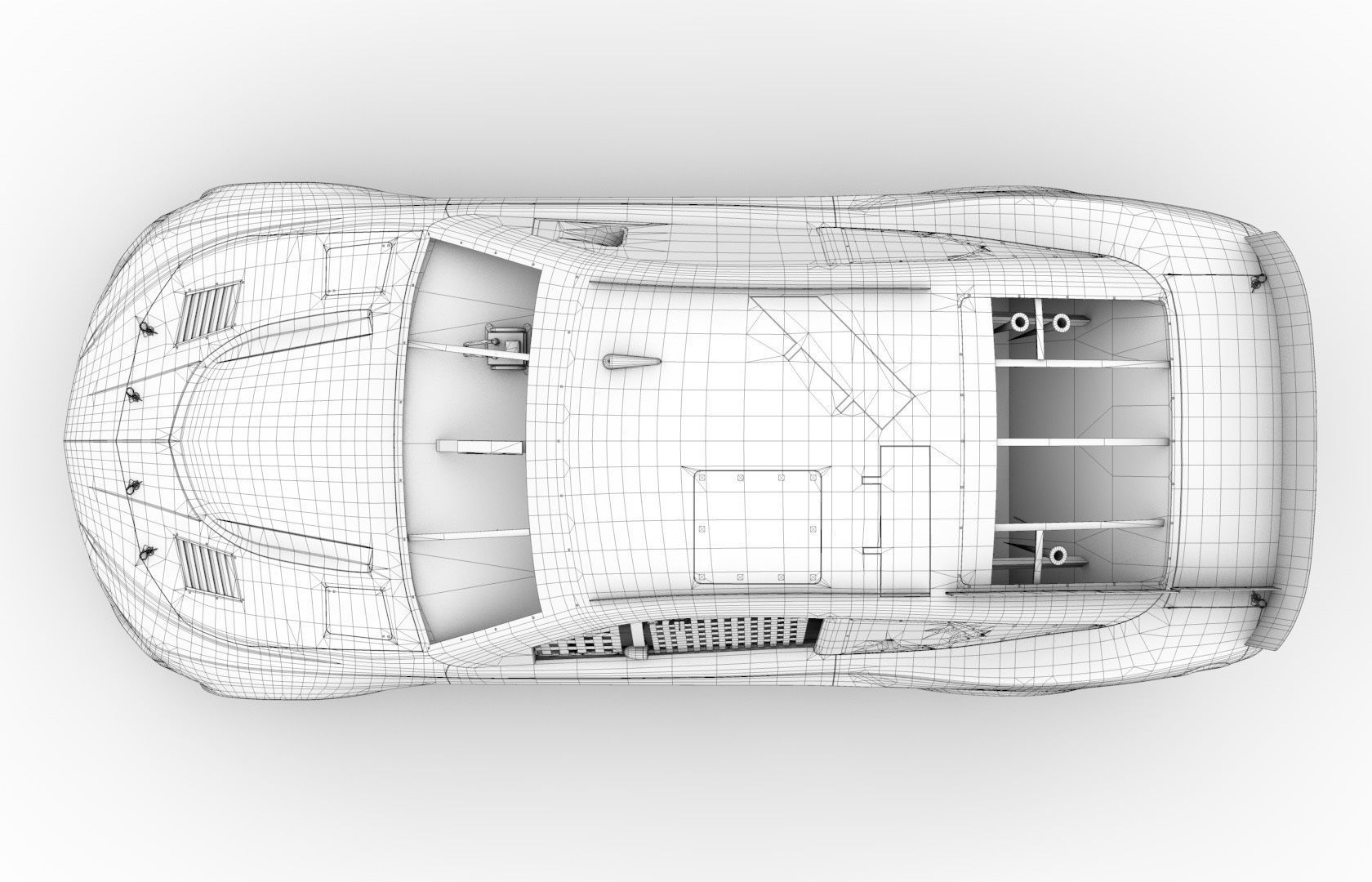 Nascar Chevrolet Camaro ZL1 2022 Low-poly 3D model_6