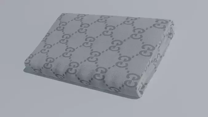 Gucci towel low poly PBR textures