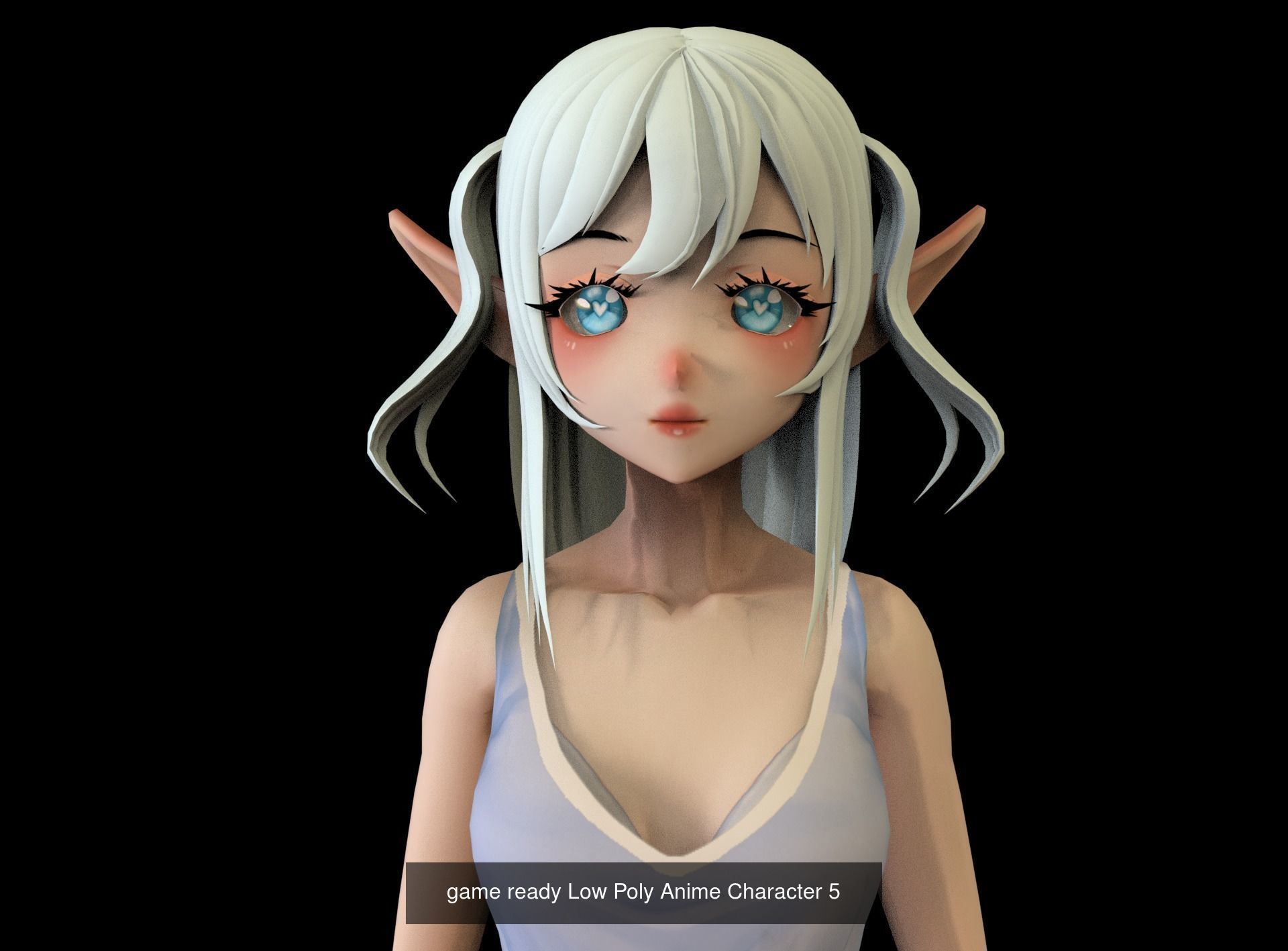 13 Anime Low Poly Characters GIGAPack 3D Model Collection_10