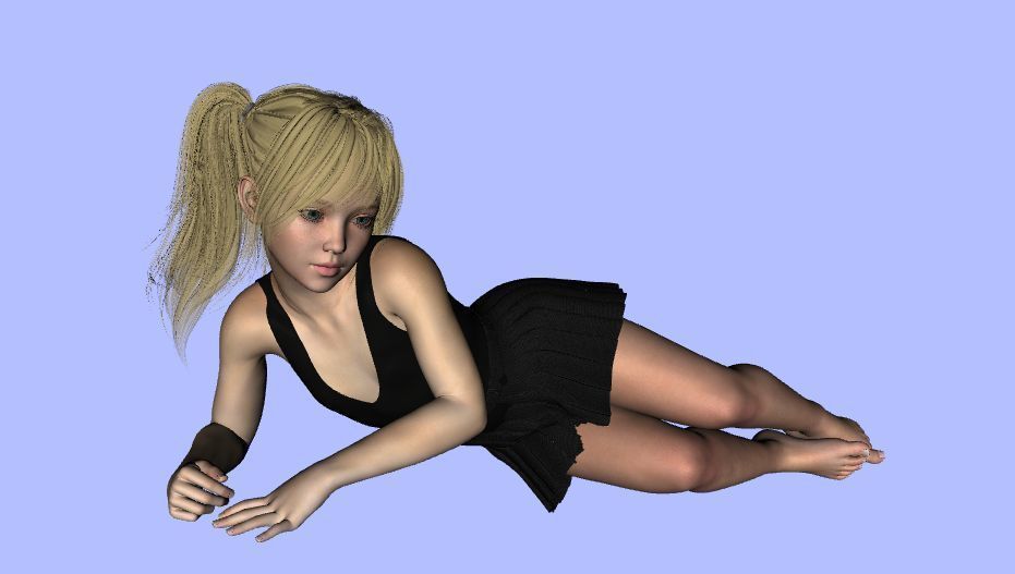 Diana Tween baby  Genesis 8 Female 3D Model 3D model_56