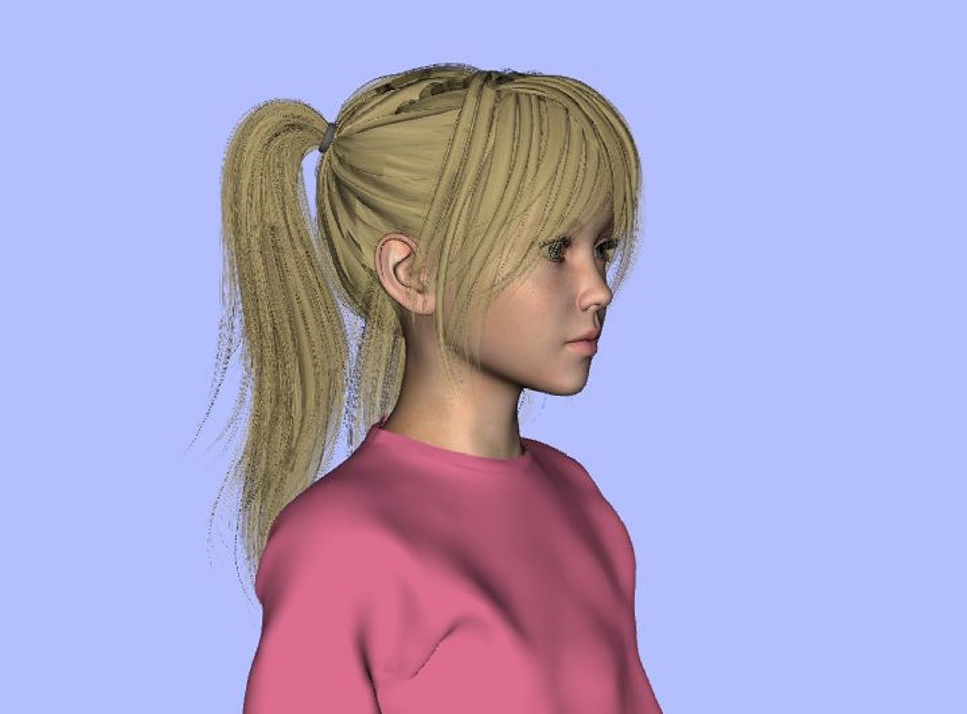 Diana Tween baby  Genesis 8 Female 3D Model 3D model_9