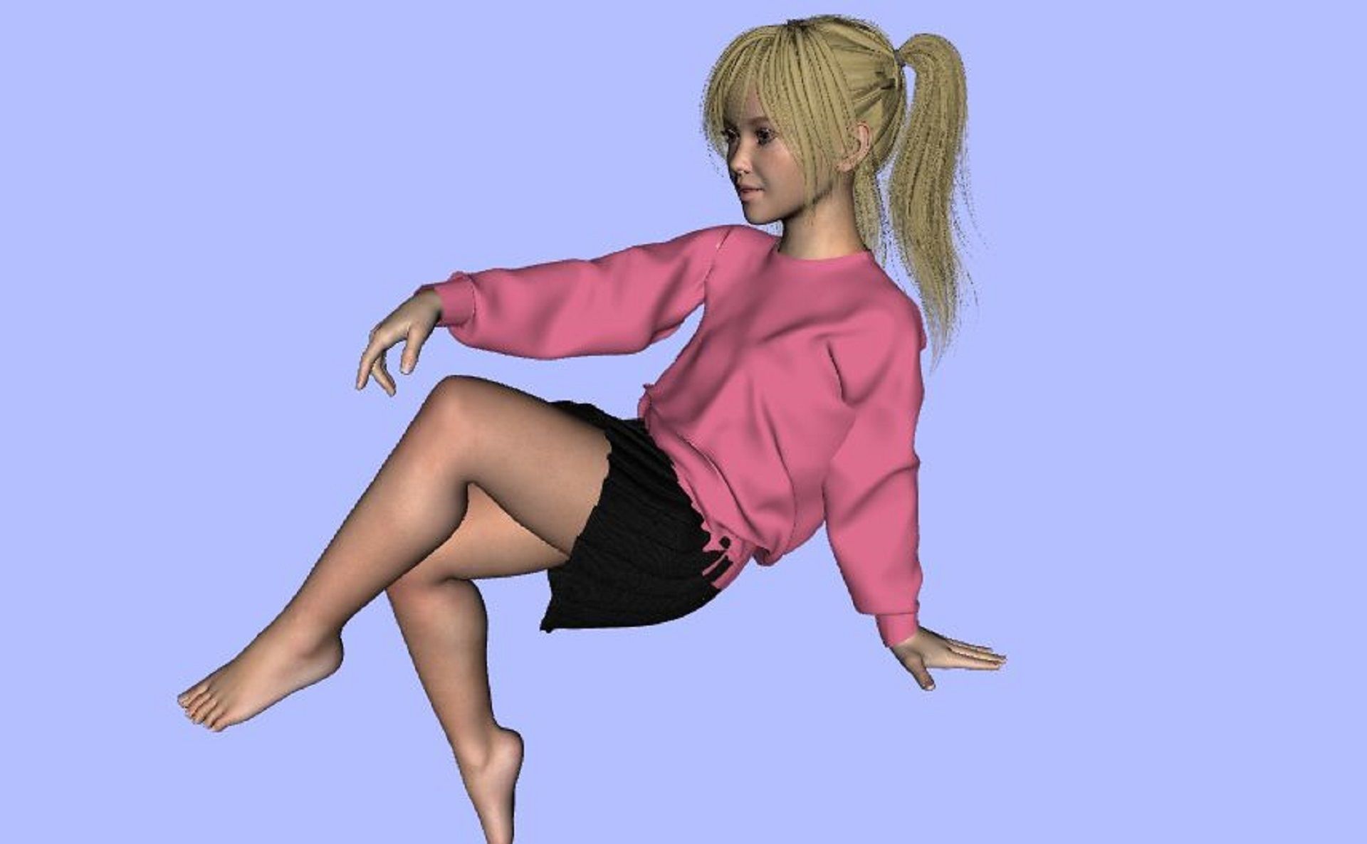 Diana Tween baby  Genesis 8 Female 3D Model 3D model_17