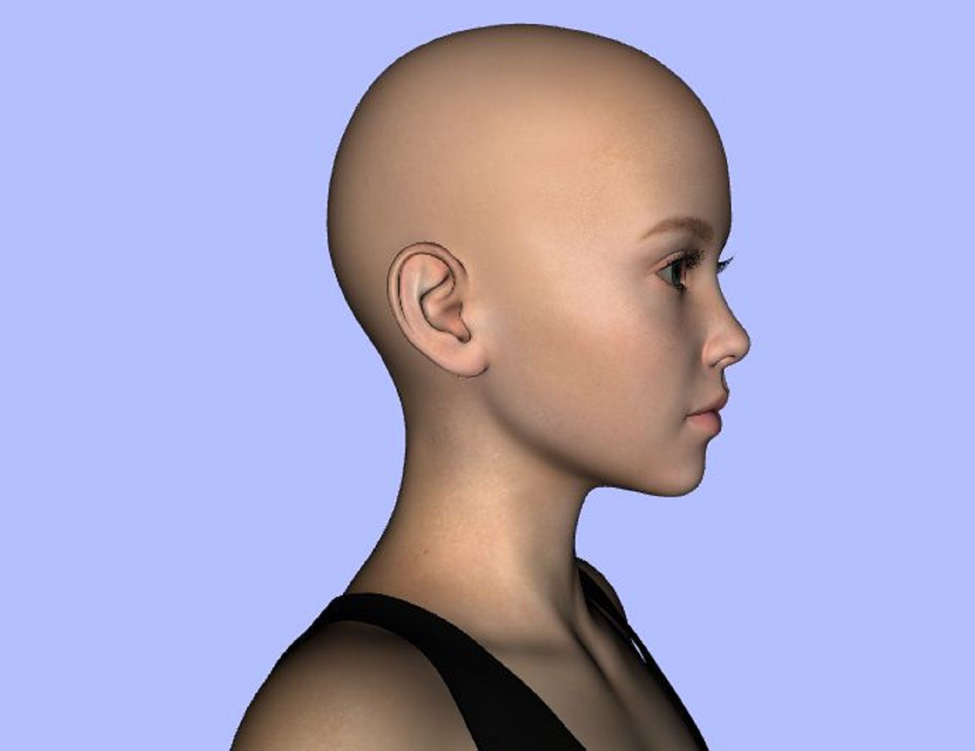 Diana Tween baby  Genesis 8 Female 3D Model 3D model_11