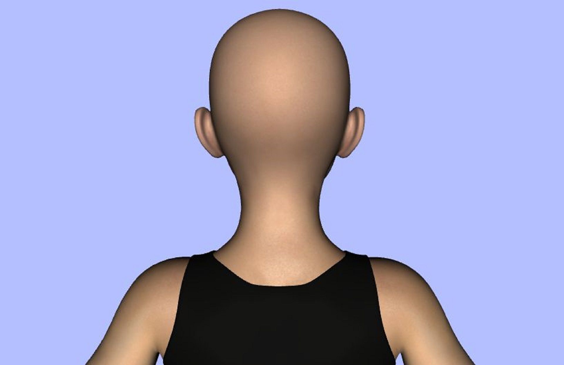 Diana Tween baby  Genesis 8 Female 3D Model 3D model_12