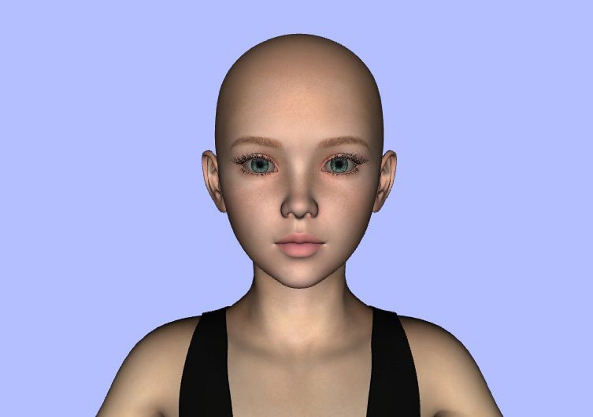 Diana Tween baby  Genesis 8 Female 3D Model 3D model_10