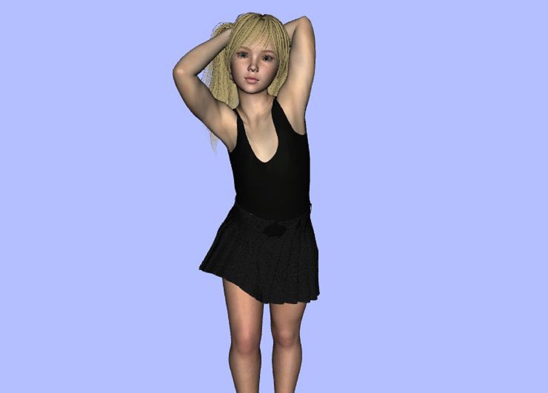 Diana Tween baby  Genesis 8 Female 3D Model 3D model_14