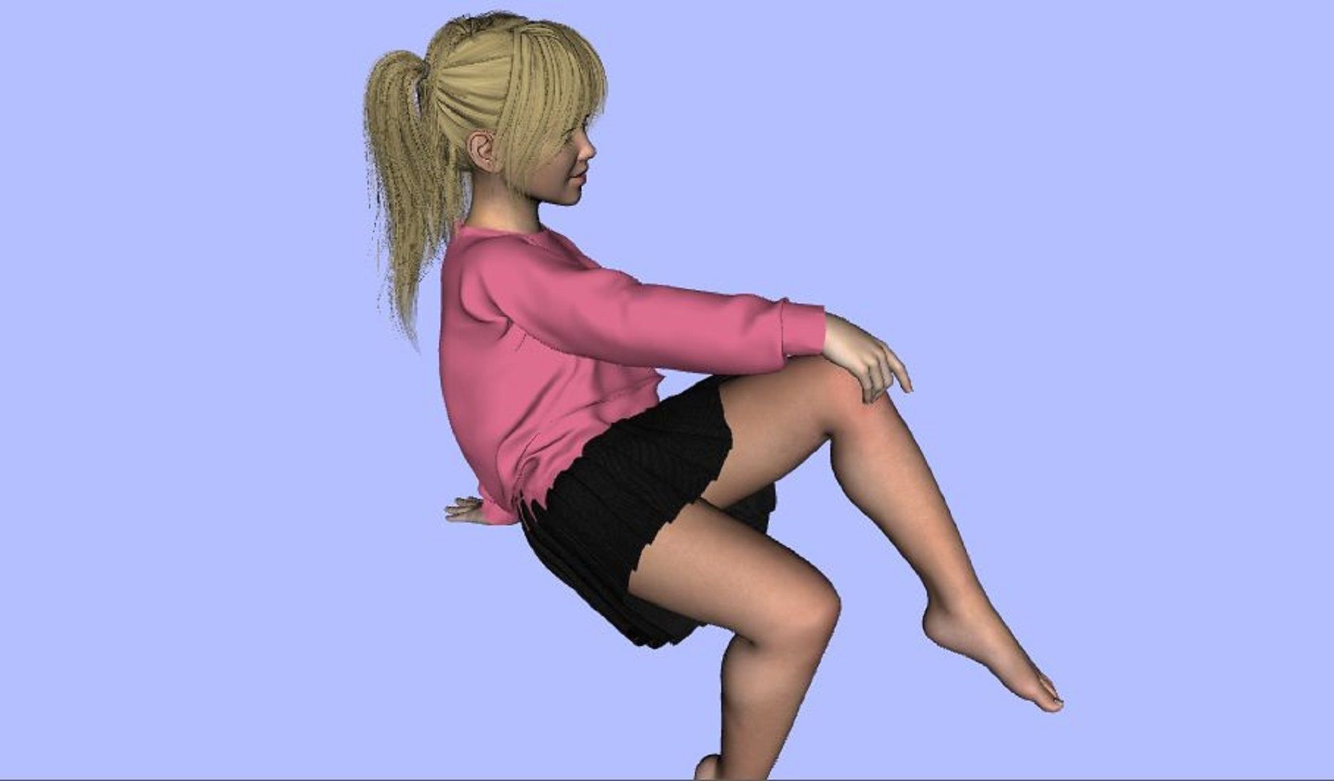 Diana Tween baby  Genesis 8 Female 3D Model 3D model_18