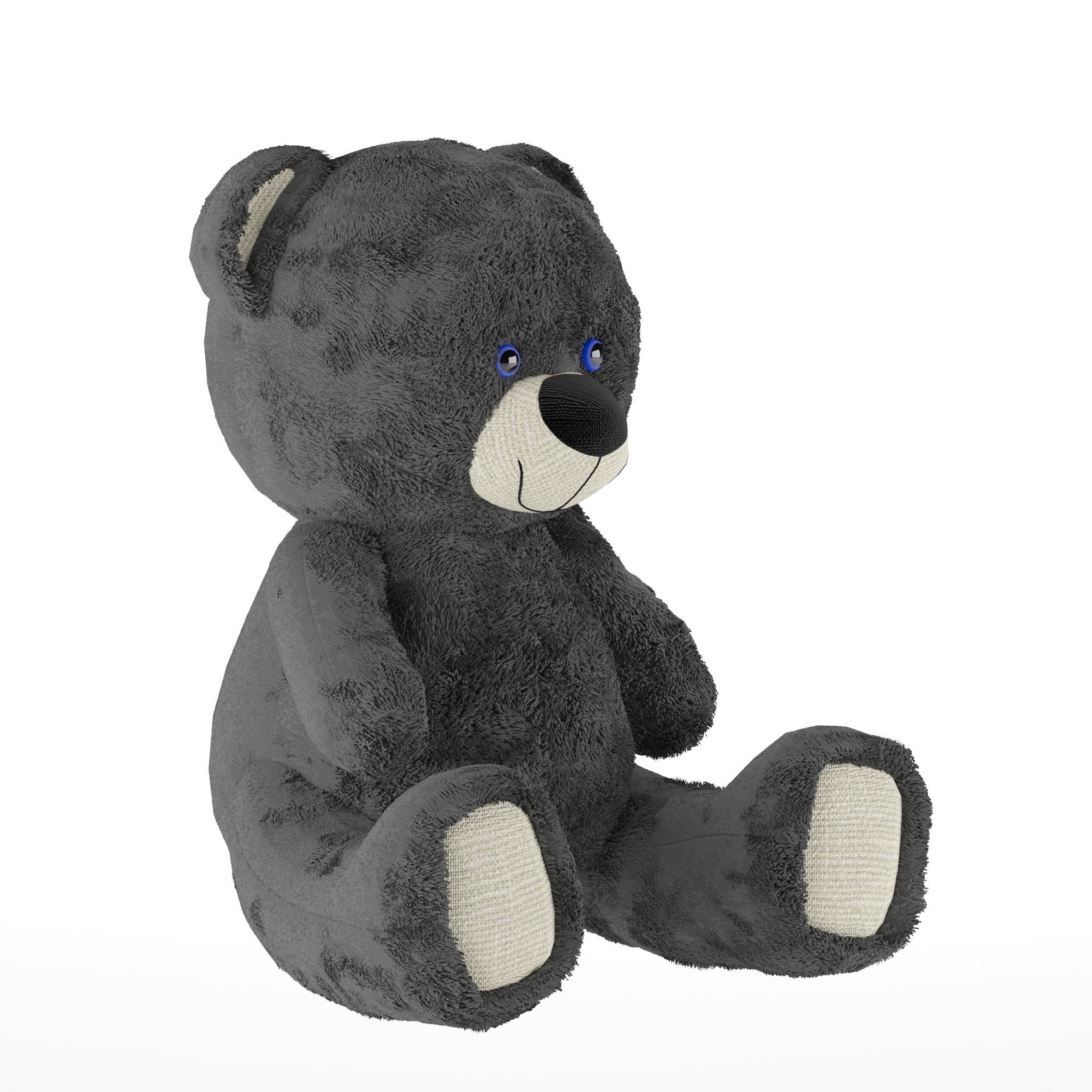 Teddy Bear Low-poly 3D model_1