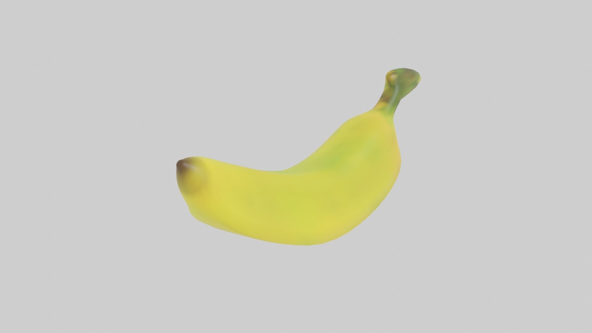 Banana Low-poly 3D model_2